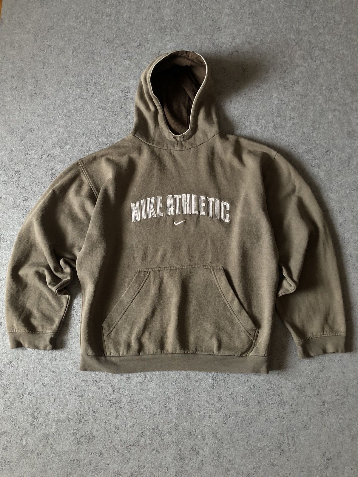 Nike × Vintage VINTAGE NIKE ATHLETIC CENTER SWOOSH HOODIE Size US M / EU 48-50 / 2 - 1 Thumbnail