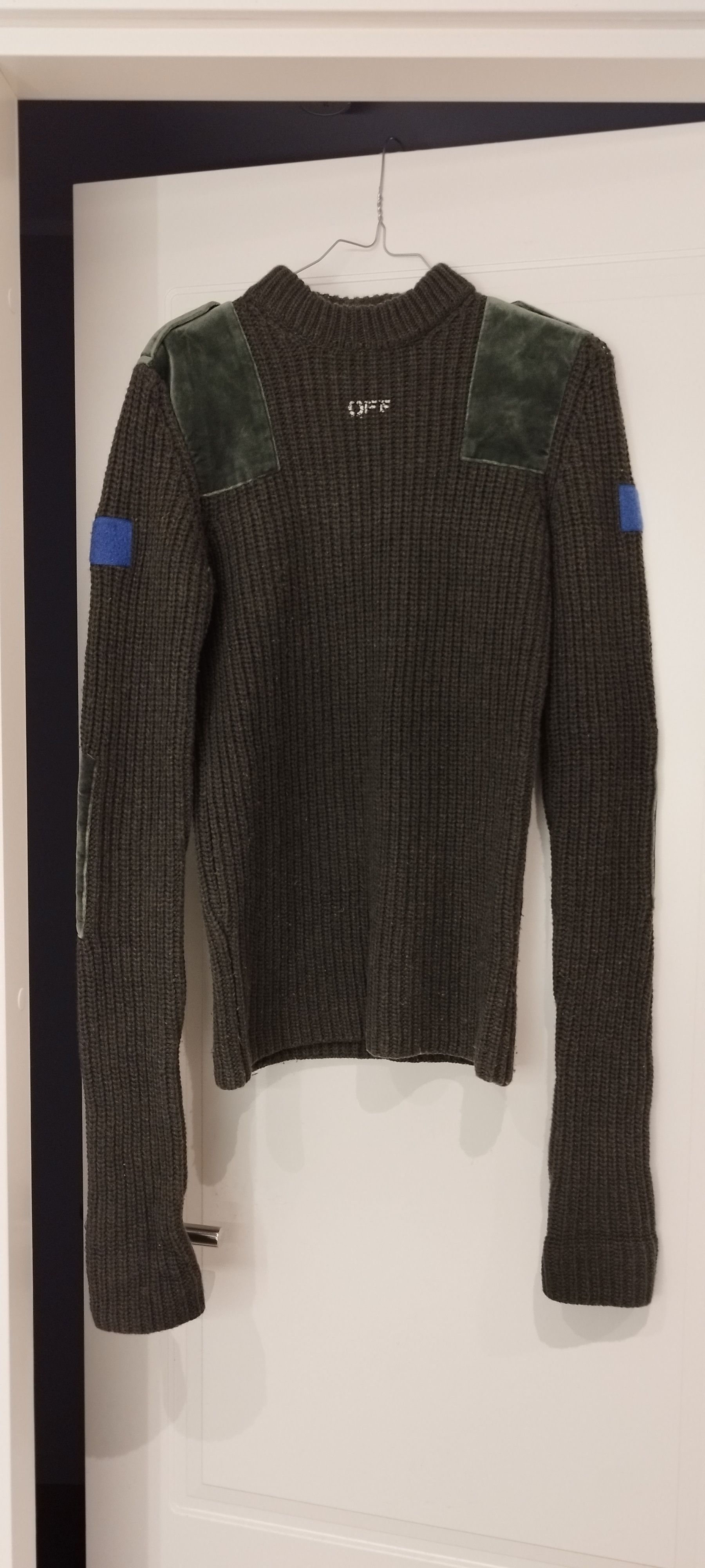 image of Off White x Virgil Abloh Off Wide Fw16 Knit in Dark Green, Women's (Size XS)