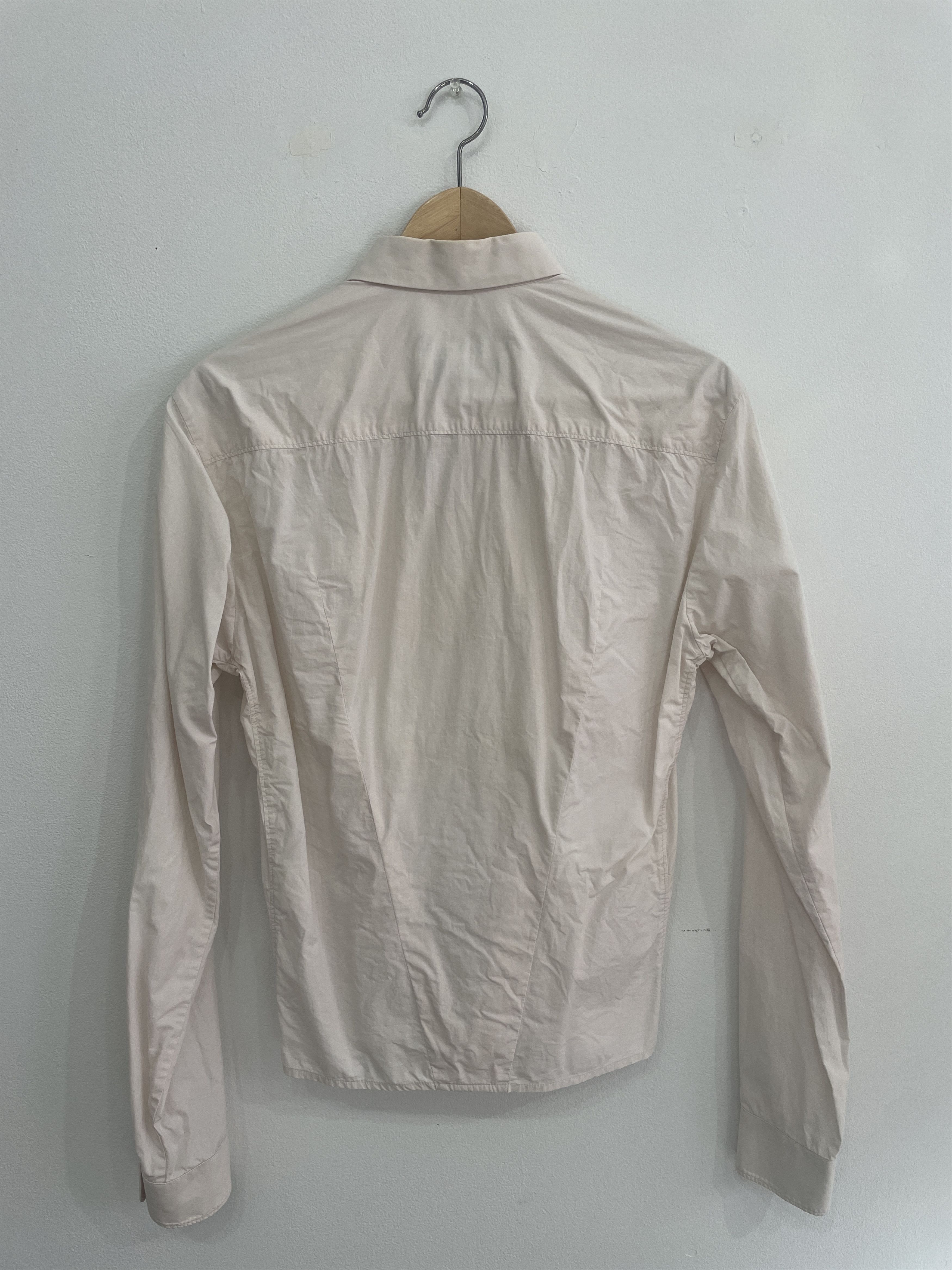 Raf Simons Raf Simons SS 2009 button up cream shirt with gauze pocket Size US M / EU 48-50 / 2 - 3 Thumbnail