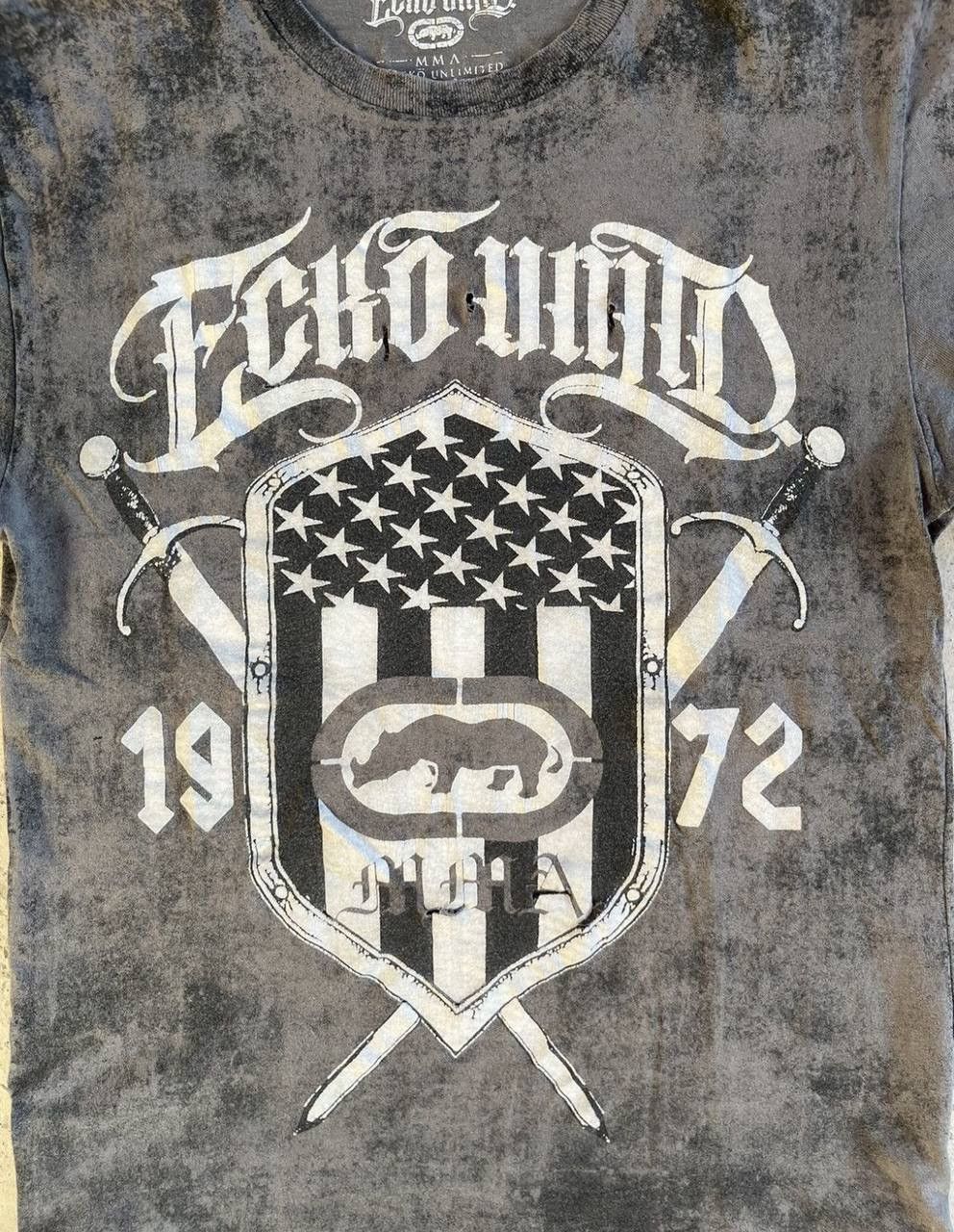 Ecko Unltd. Vintage Ecko Unltd Stonewashed Tribal Tattoo Distressed Tee Size US M / EU 48-50 / 2 - 3 Thumbnail