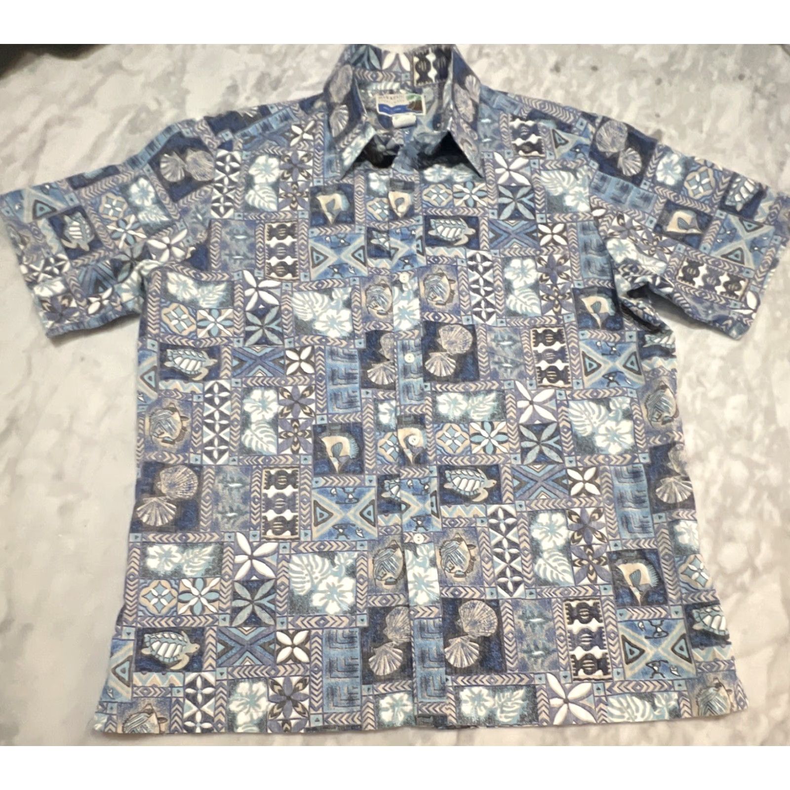 Vintage VINTAGE Makapuu Shirt Hawaiian Short Sleeve Men’s Size XL Blue USA Turtles Floral Size US XL / EU 56 / 4 - 2 Thumbnail