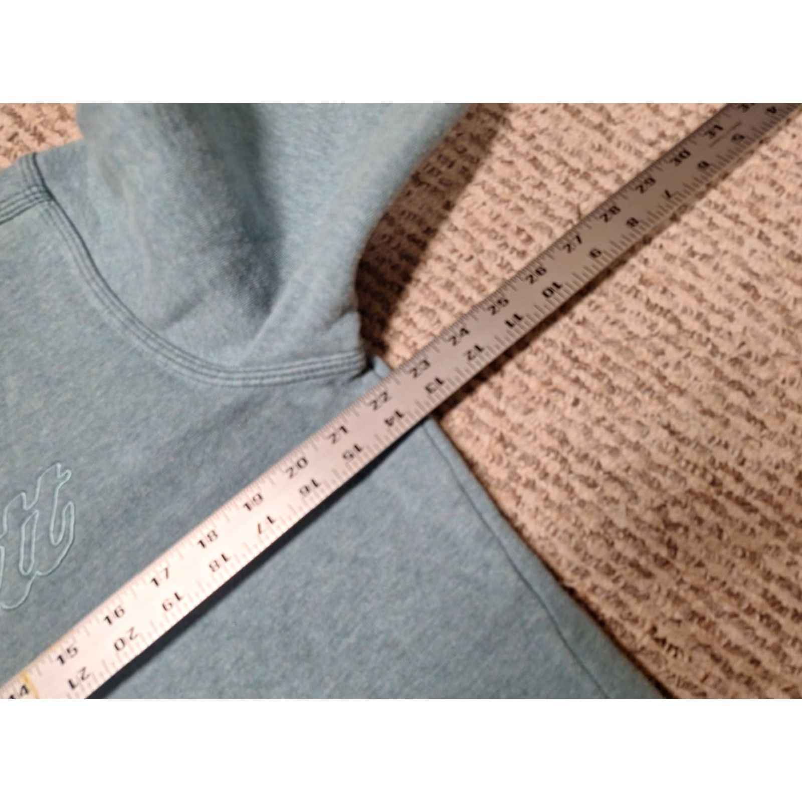Carhartt Carhartt Hoodie Sweatshirt Womens L Zip Spellout Pockets Light Blue Size L / US 10 / IT 46 - 3 Thumbnail