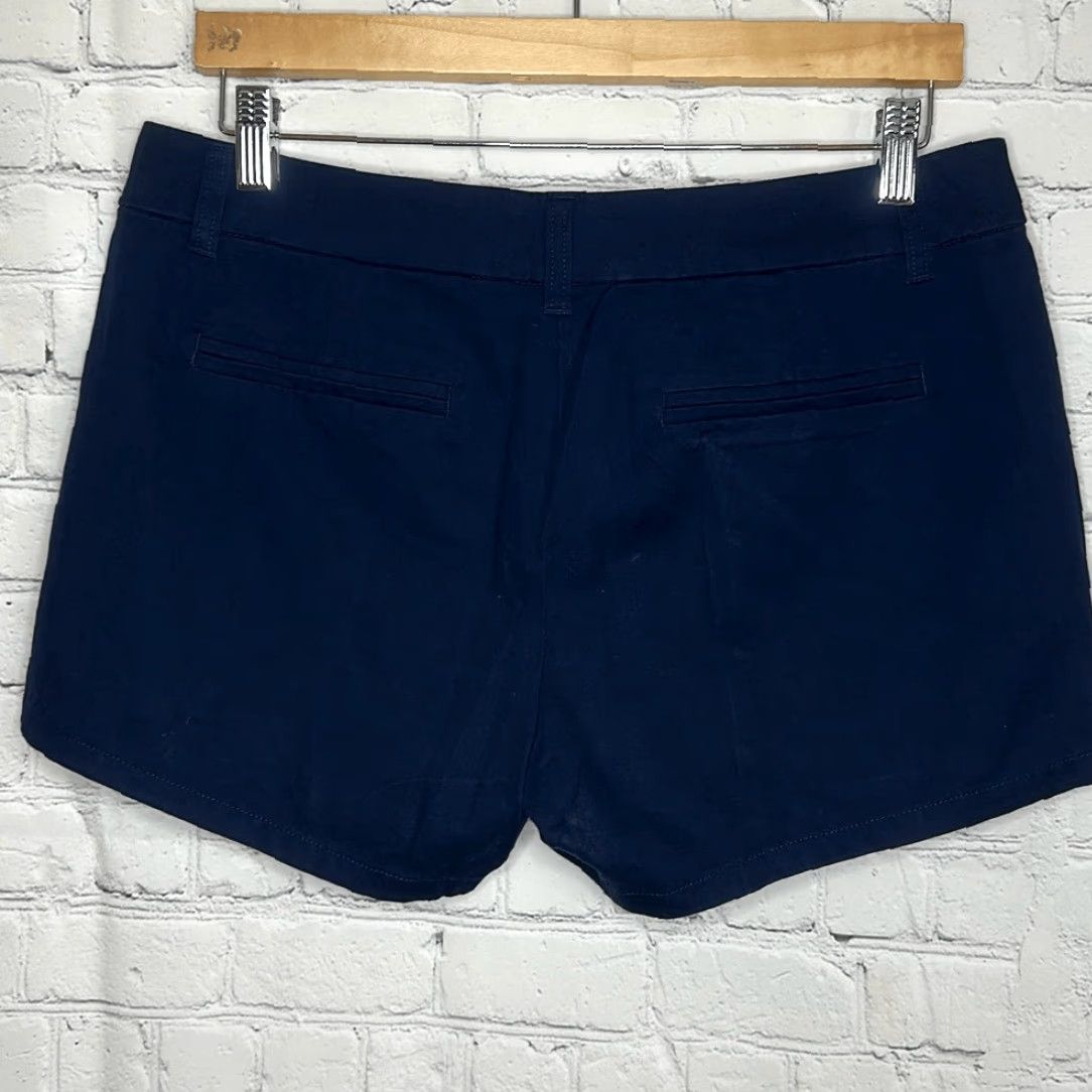 J.Crew J. Crew Womens Chino Shorts Navy Blue Cotton 8 H5616 Size 8 | Blue | Shorts | Women Size 30" / US 8 / IT 44 - 4 Thumbnail