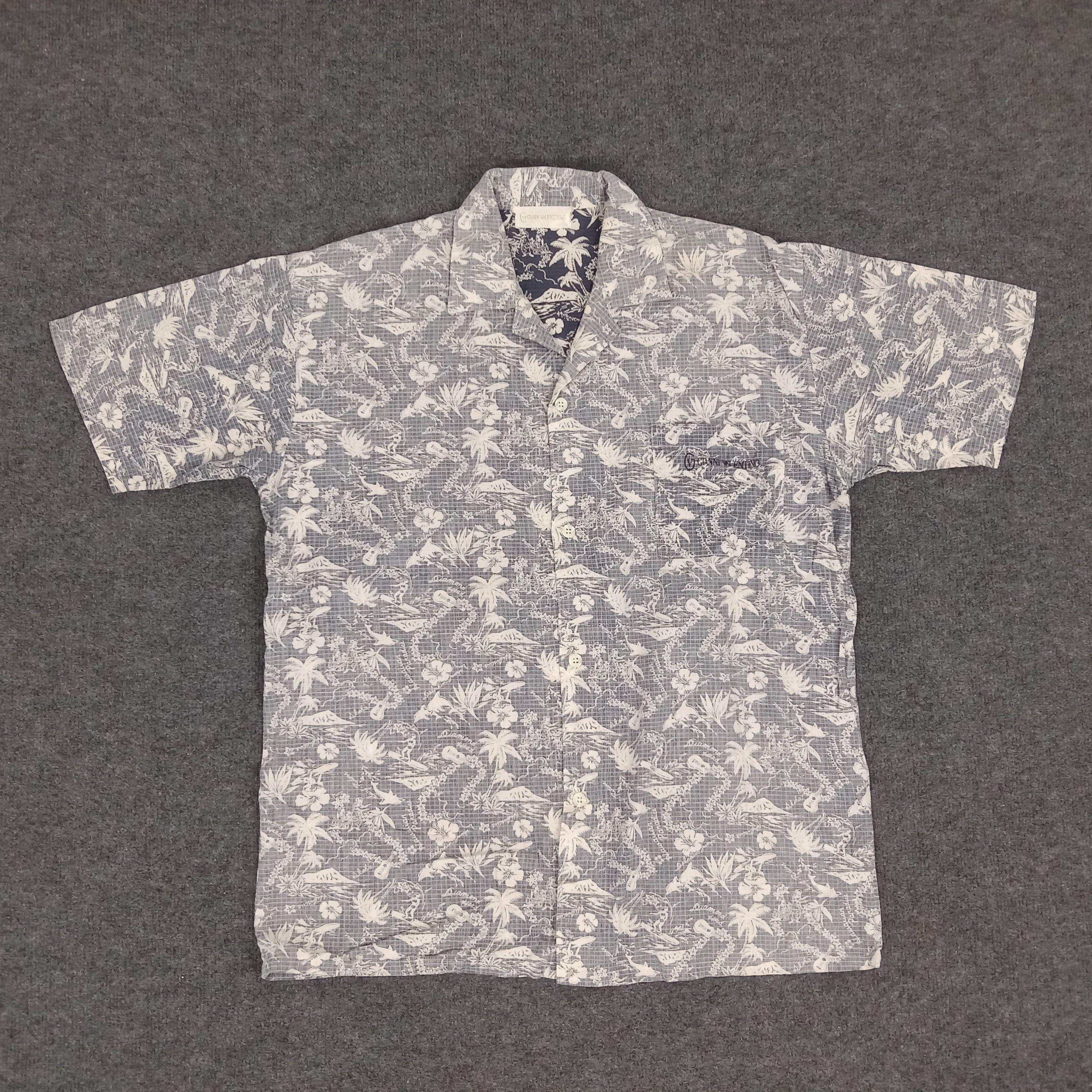 Gianni Valentino × Vintage Gianni Valentino Italian Designer Shirt Button Up Size US XL / EU 56 / 4 - 1 Thumbnail