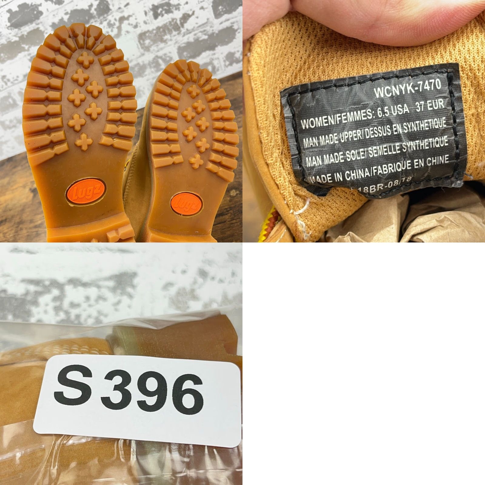Lugz LUGZ Convoy Lace Up Boots Women 6.5 Wheat Brown Workwear Casual Ankle Boot Size 6.5 Brown Womens Size US 6.5 / IT 36.5 - 8 Thumbnail