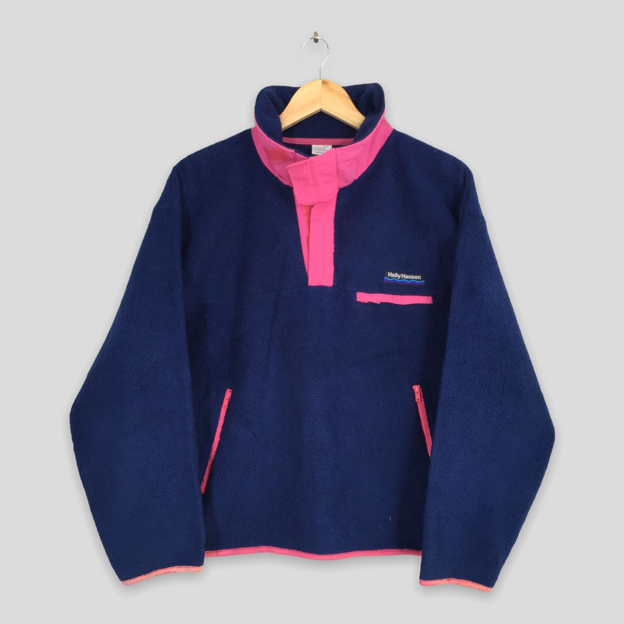 Helly Hansen Vintage 90's Helly Hansen Fleece Blue Sweatshirt Large Size US L / EU 52-54 / 3 - 1 Thumbnail