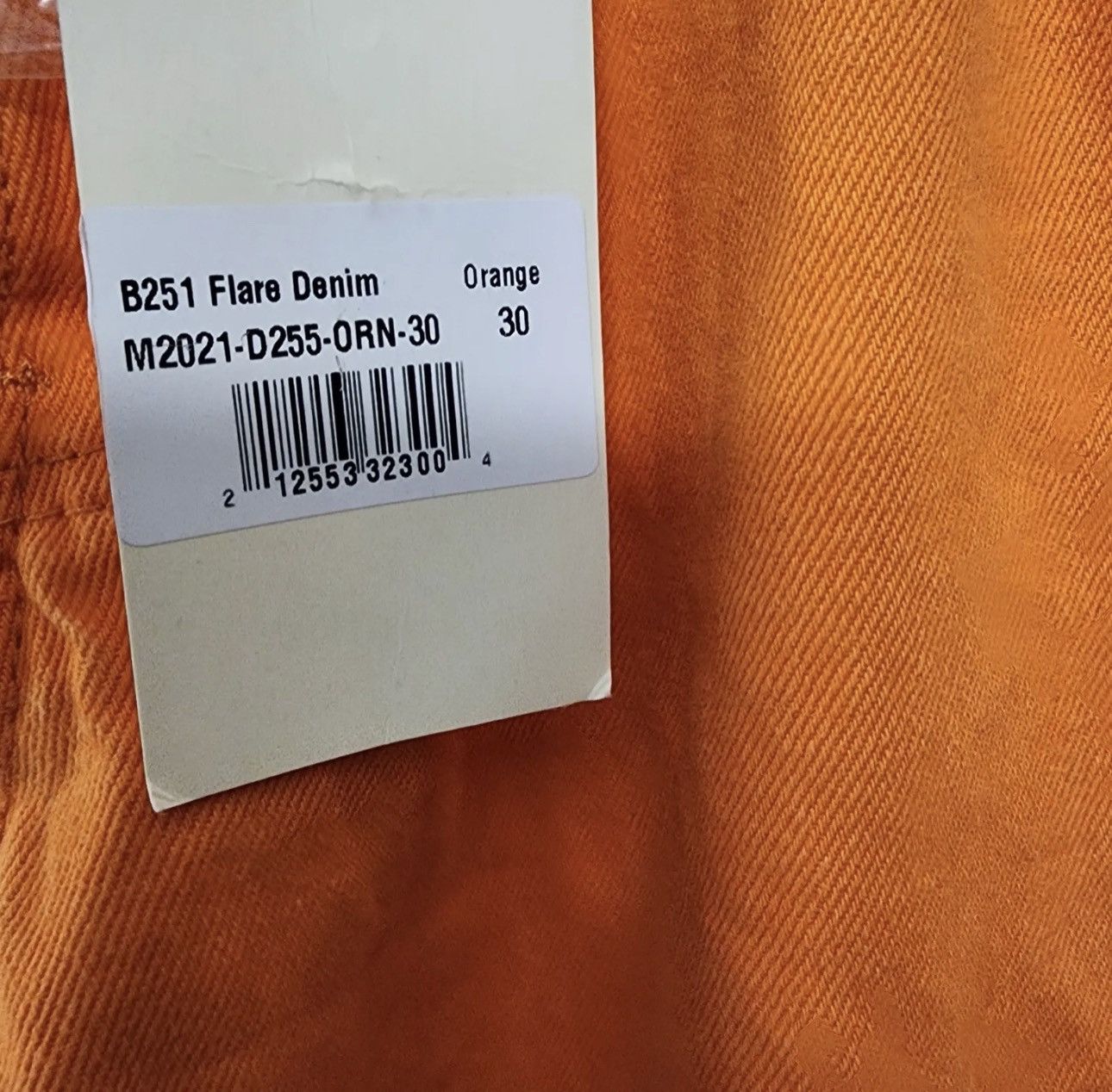 MNML Brand New Orange flare denim pants Size US 30 / EU 46 - 7 Thumbnail