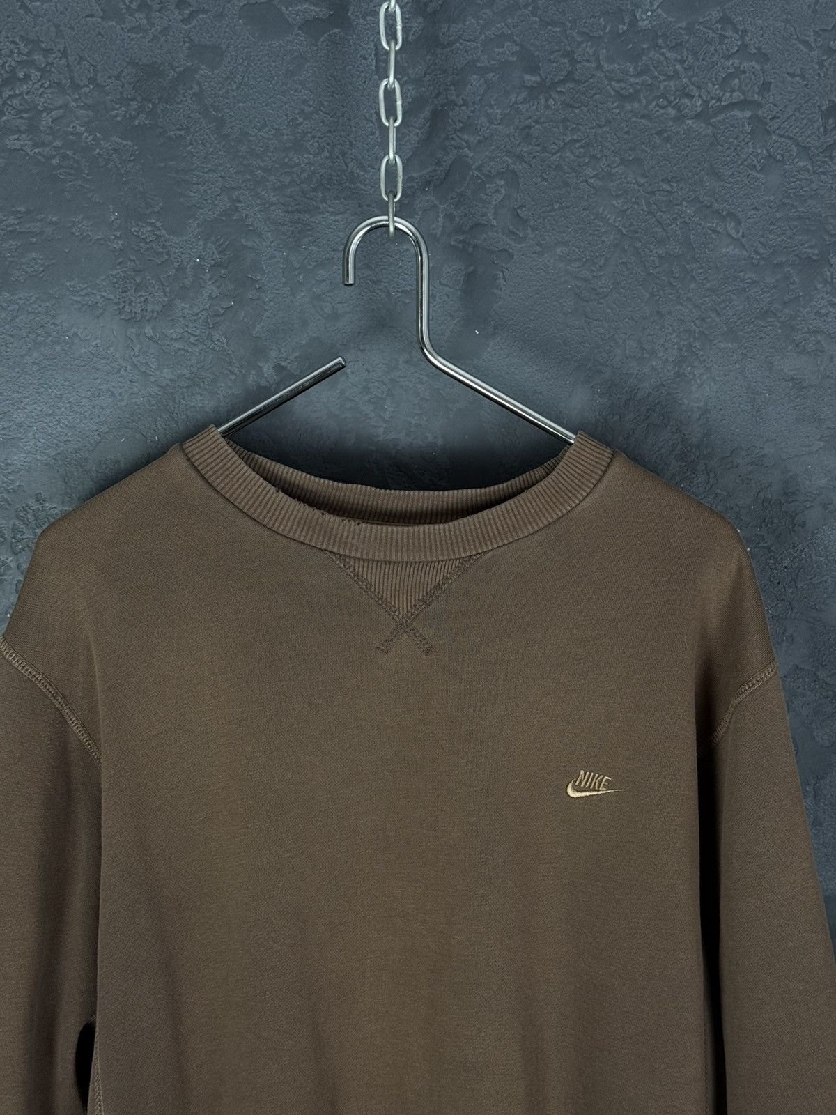 Vintage Vintage Nike 00’s Sweatshirt Brown Travis Scott Style Size US L / EU 52-54 / 3 - 4 Thumbnail