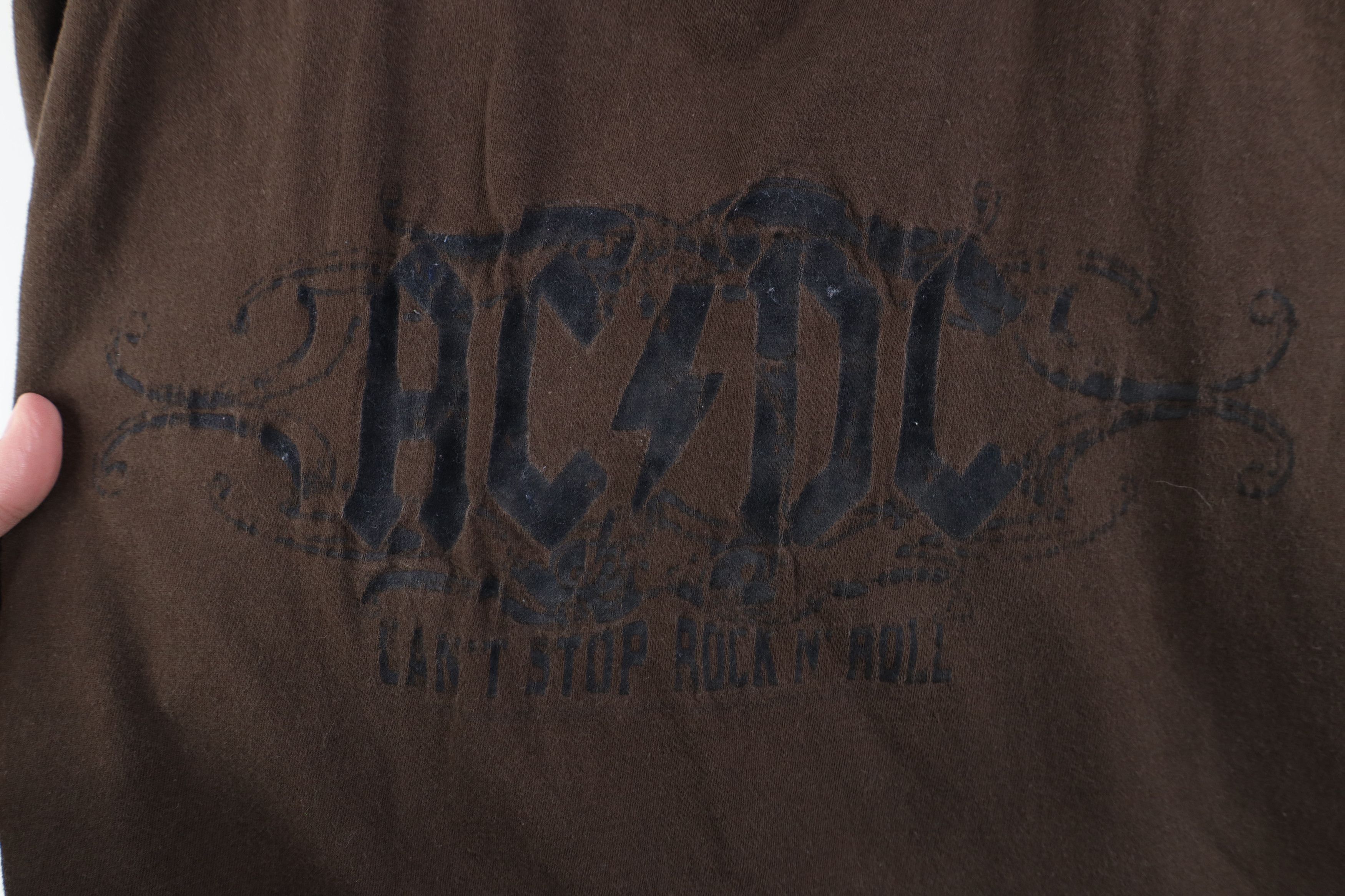 Vintage Vintage Y2K 2007 Can't Stop Rock N Roll ACDC Band T-Shirt Size US XL / EU 56 / 4 - 4 Thumbnail