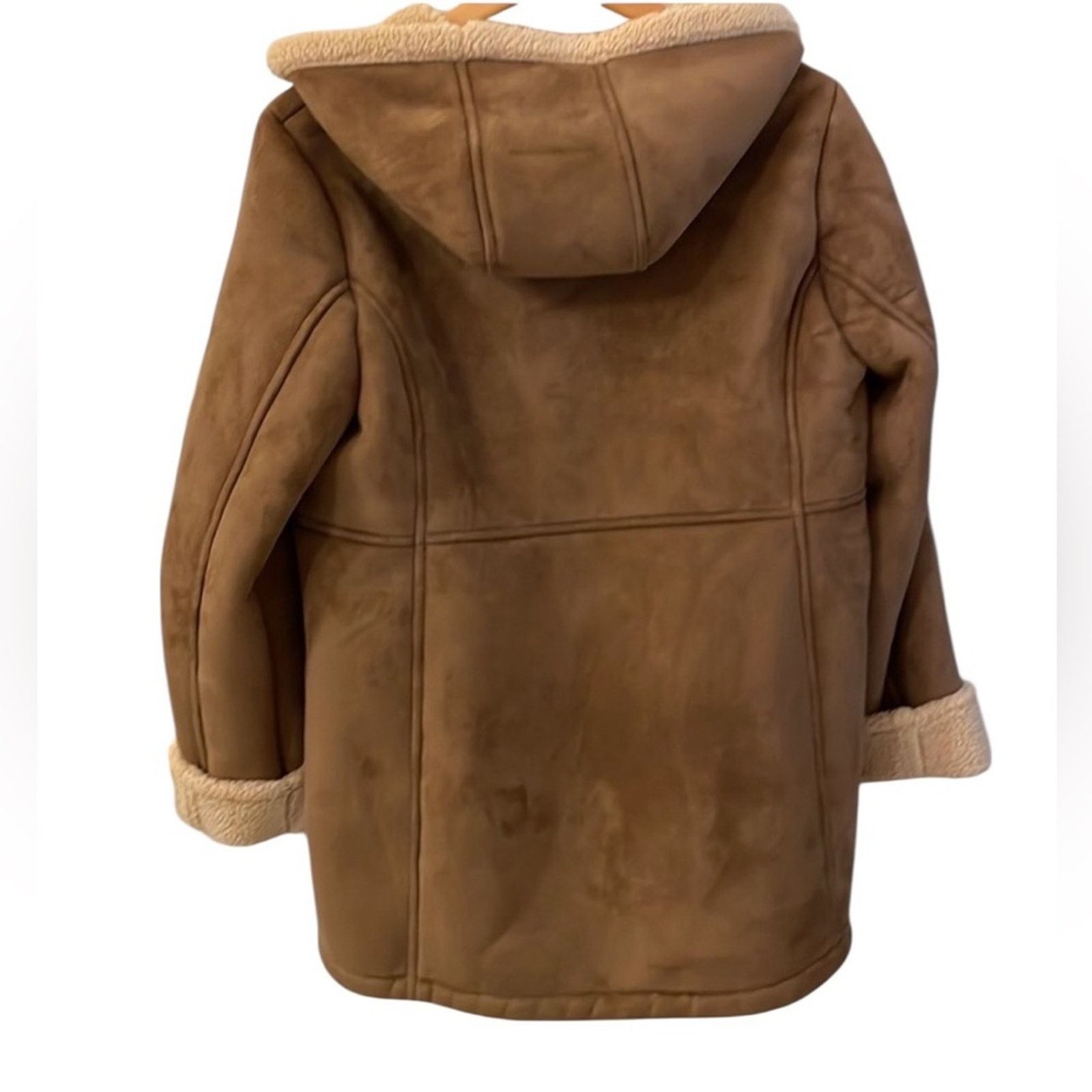 Lands' End Lands End Faux Suede Fleece Lined Coat Size XL / US 12-14 / IT 48-50 - 3 Thumbnail