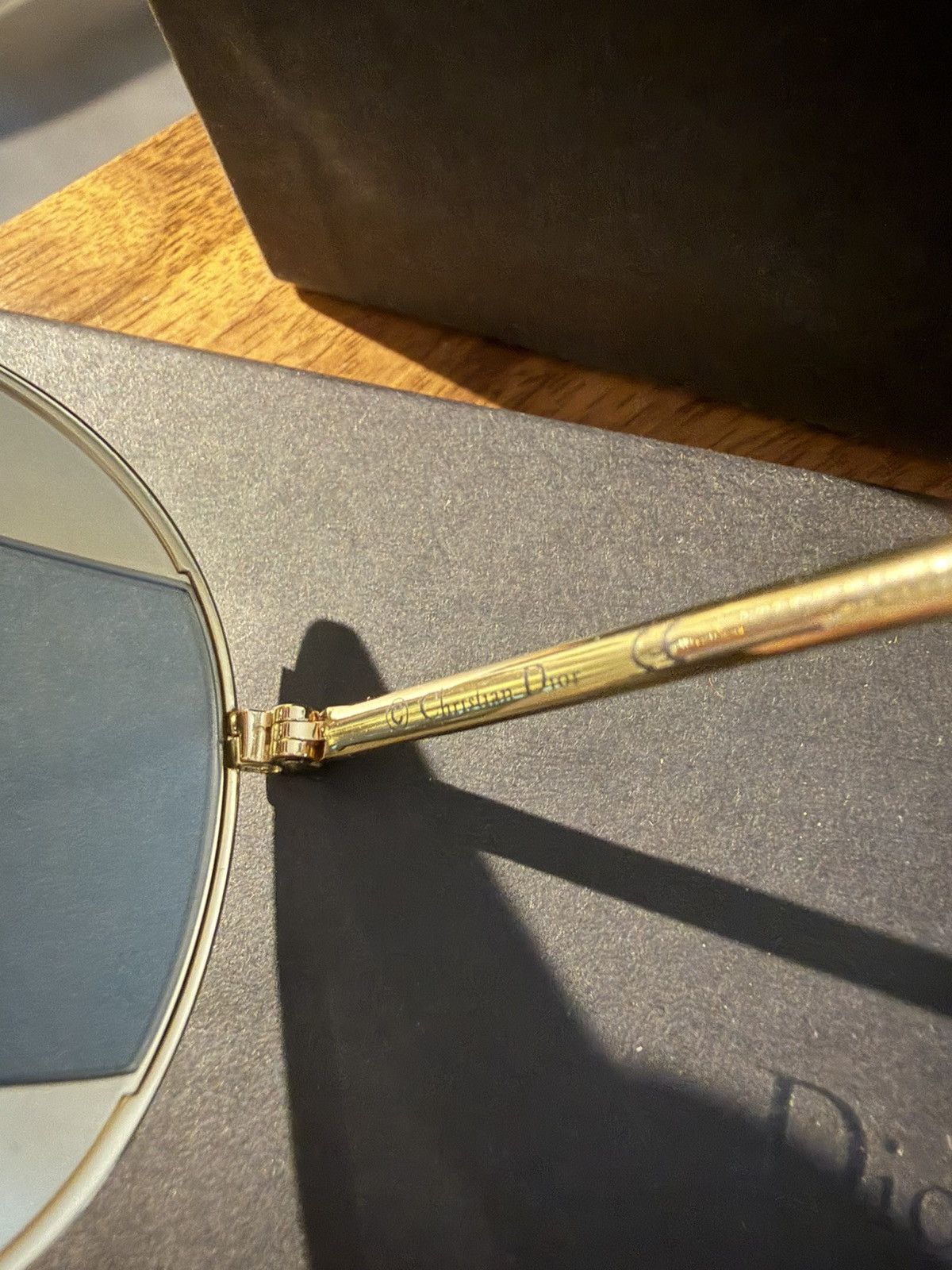 Dior Dior DiorSplit1 Aviator Sunglasses - Gold / Gold Mirror Size ONE SIZE - 13 Thumbnail