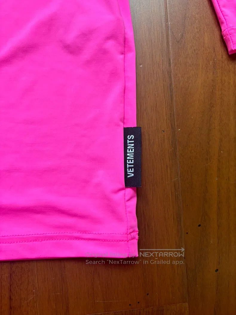 Vetements Vetements Pink Logo Dress Size S / US 4 / IT 40 - 2 Thumbnail