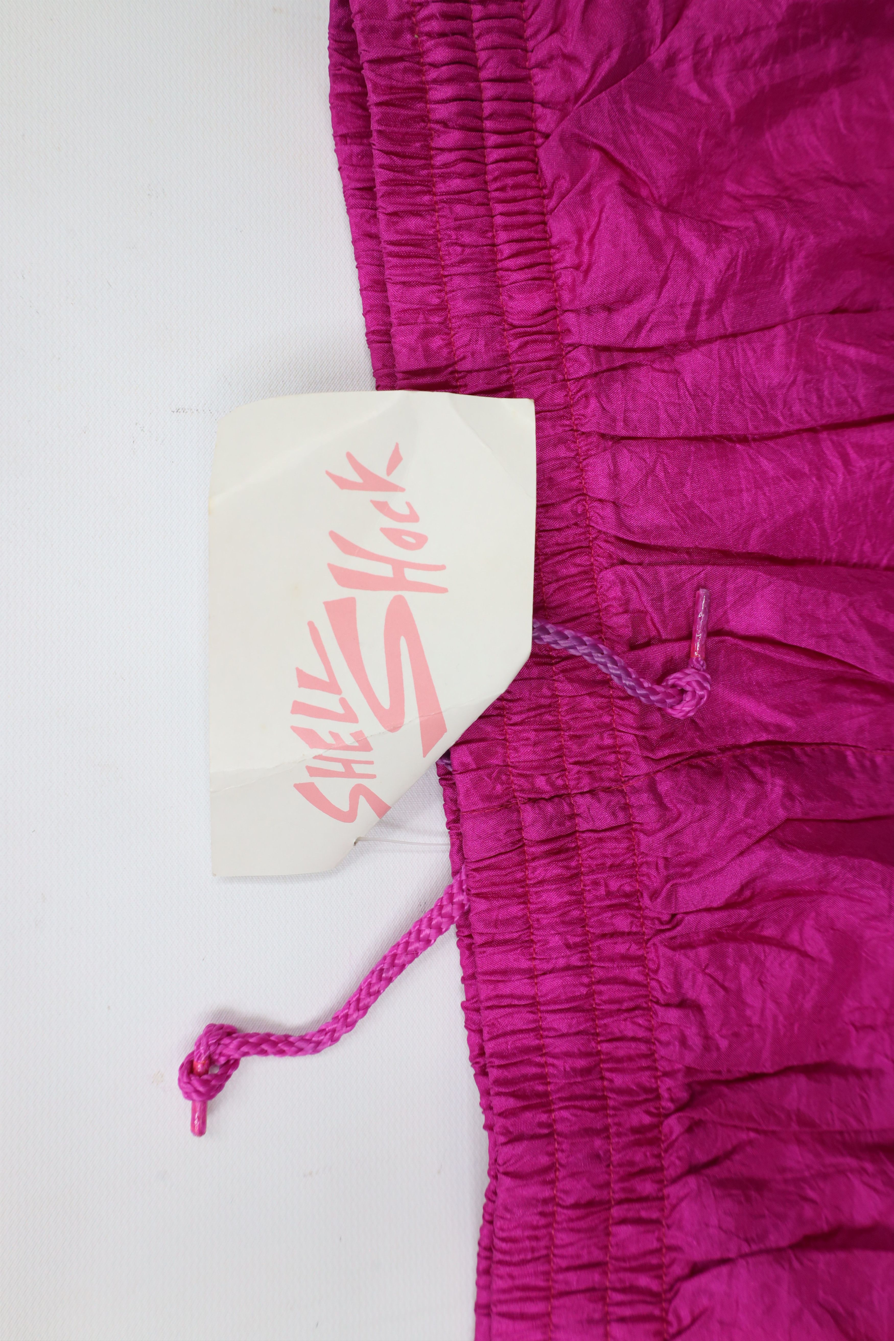 Vintage Deadstock Vintage 90s Streetwear Nylon Joggers Pants Pink Size 28" / US 6 / IT 42 - 7 Thumbnail