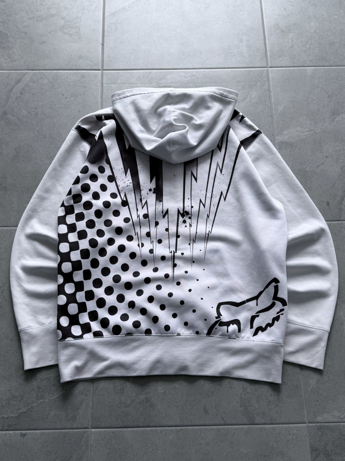 Fox Racing Vintage Y2K Fox Racing Zip Hoodie 00s Size US XL / EU 56 / 4 - 6 Thumbnail