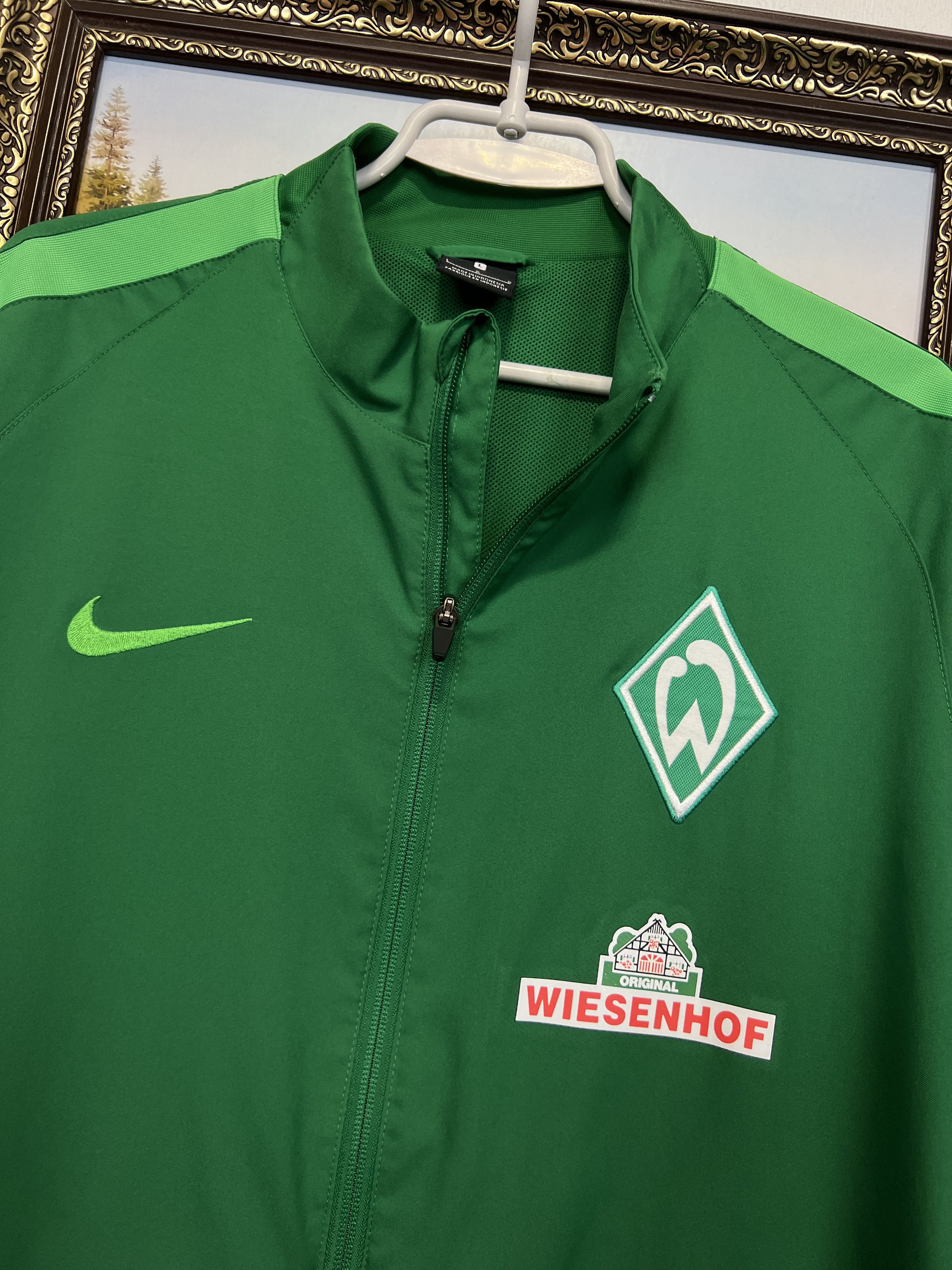 Nike Werder Bremen Football Jacket Soccer Track Top Zip Rare Hype Size US L / EU 52-54 / 3 - 3 Thumbnail