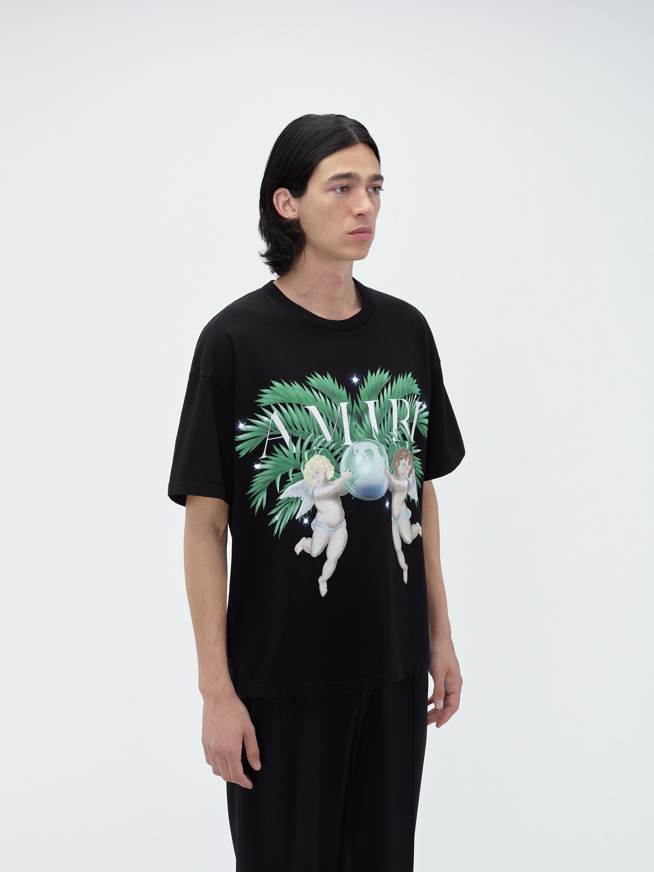 Amiri o1orln1025 Airbrush Cherub T-Shirt in Black Size US S / EU 44-46 / 1 - 3 Thumbnail