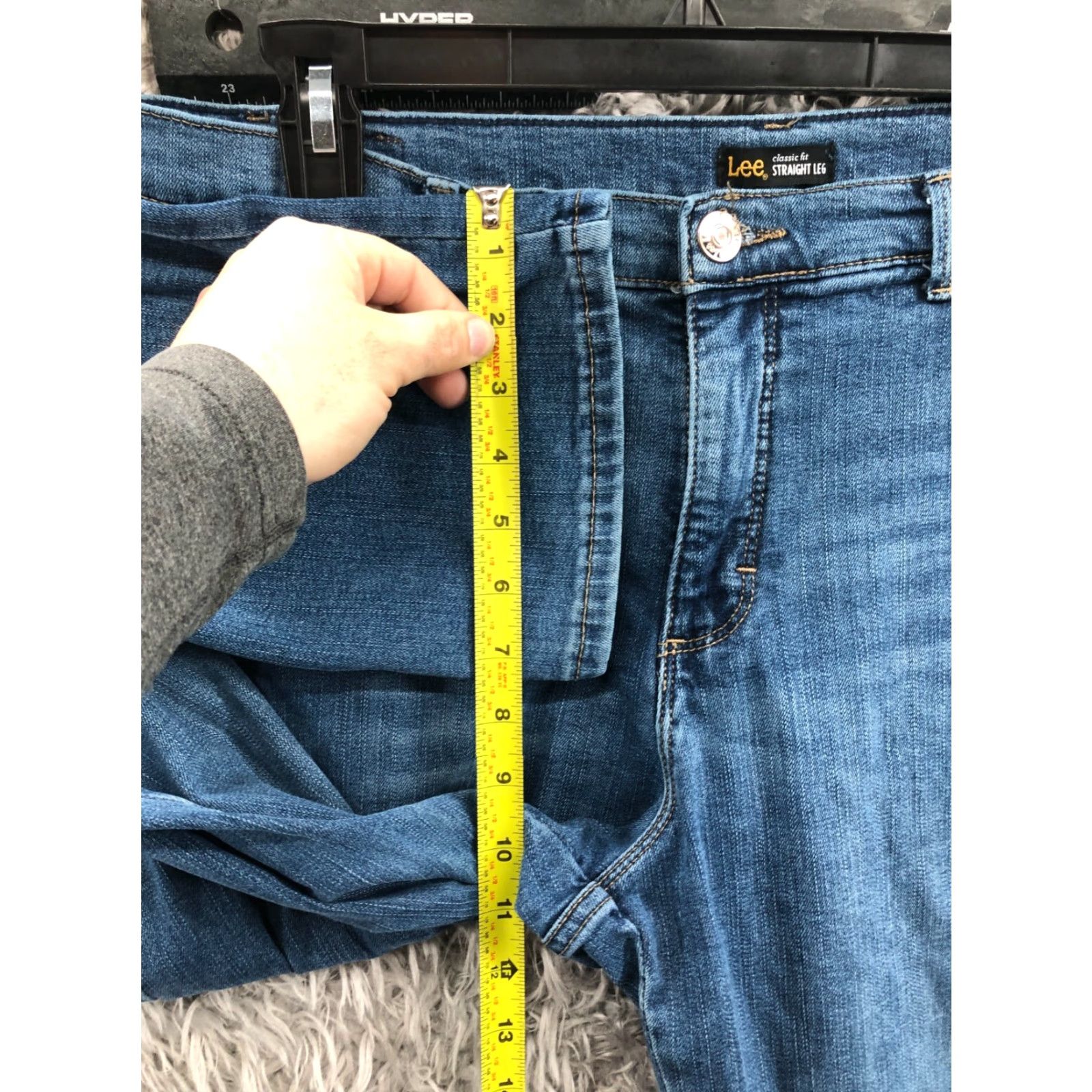 Lee Lee Classic Straight Jeans Womens Size 12 Medium Wash Blue Size 34" / US 12 / IT 48 - 4 Thumbnail