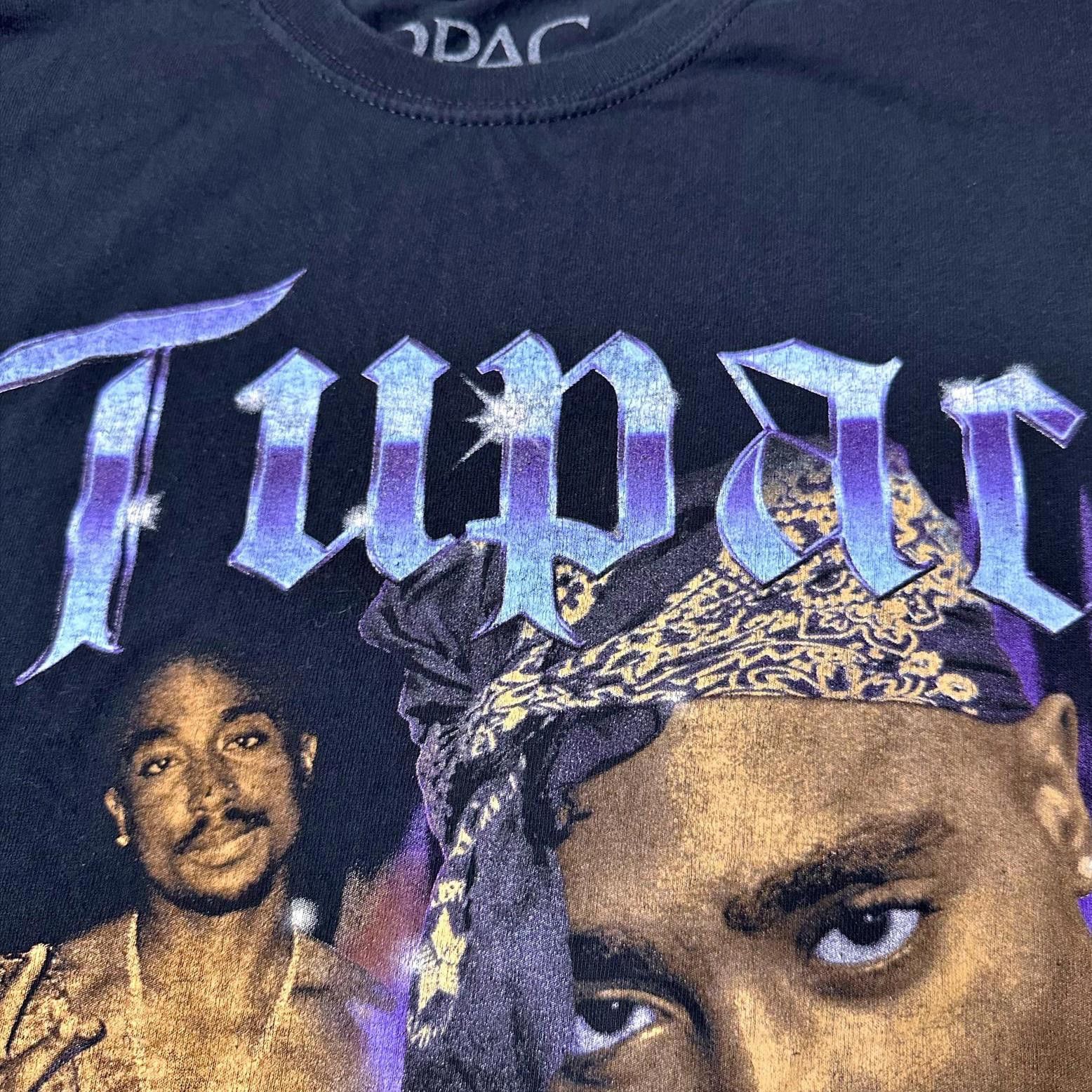 Rap Tees Tupac Shakur All Eyez On Me Graphic T-Shirt Black Unisex S Size US S / EU 44-46 / 1 - 4 Thumbnail