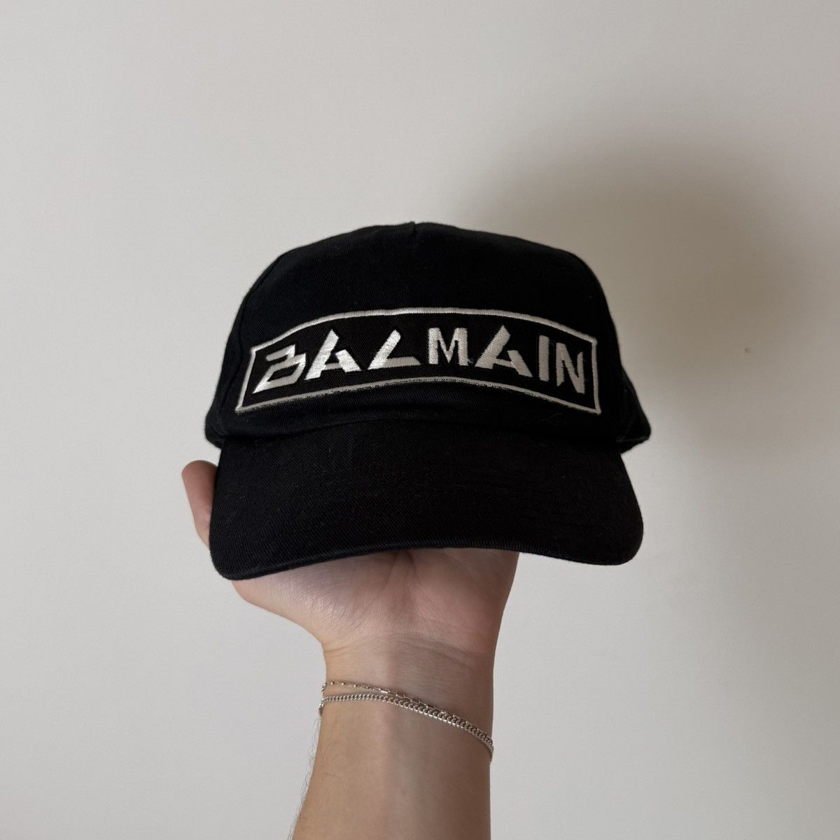 Balmain Balmain Embroidered Futuristic Logo Baseball Cap Hat Rare Size ONE SIZE - 1 Thumbnail