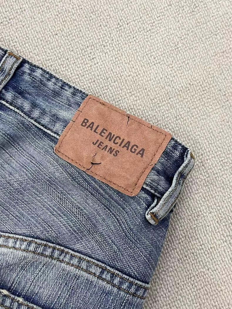 Balenciaga Balenciaga size XS Mud Dyed Old Mid-Rise Straight Leg Jean Size US 27 - 3 Thumbnail