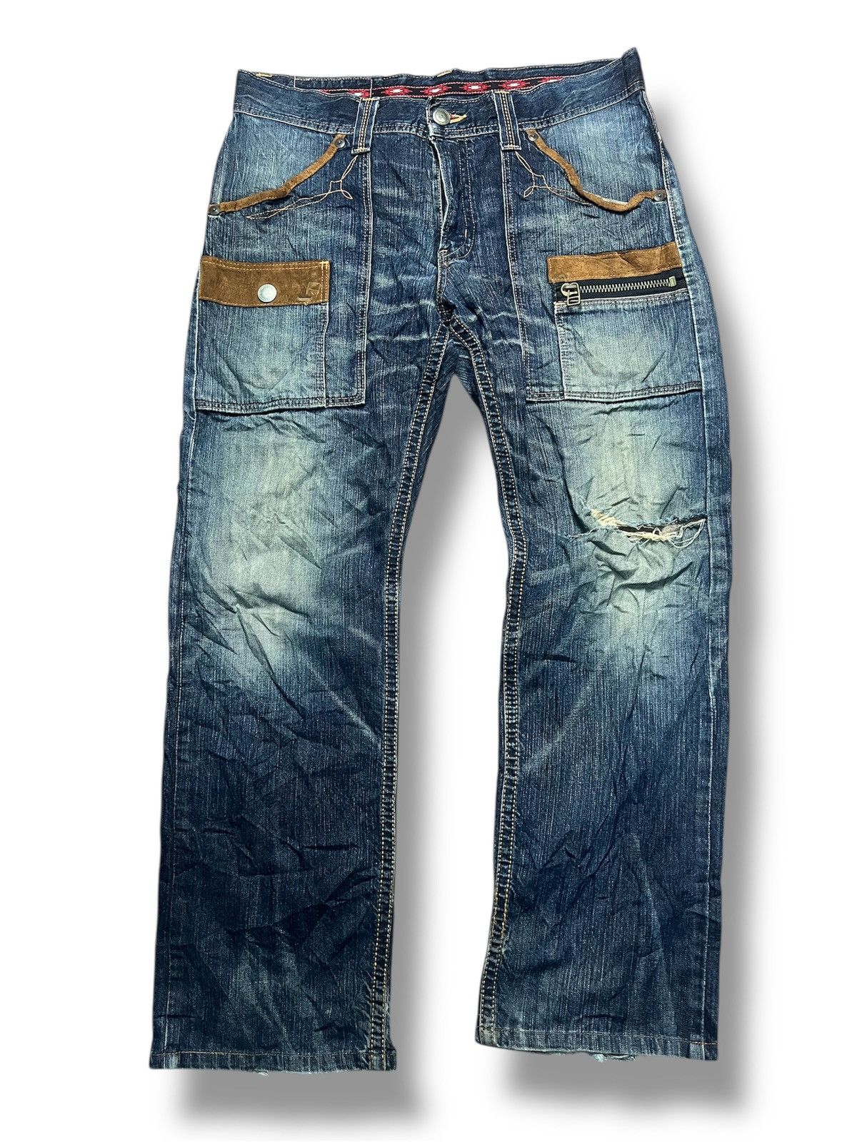 Edwin RARE Edwin XU Vintage Cargo Jeans (W34) Made in Japan (42) Size US 34 / EU 50 - 1 Thumbnail