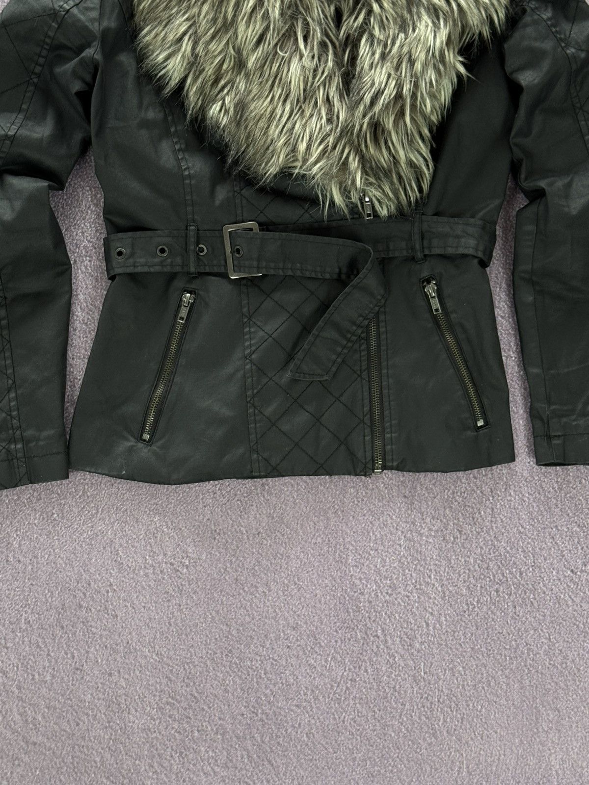 Avant Garde IfSixWasNine LGB Style Fur Leather Jacket VTG