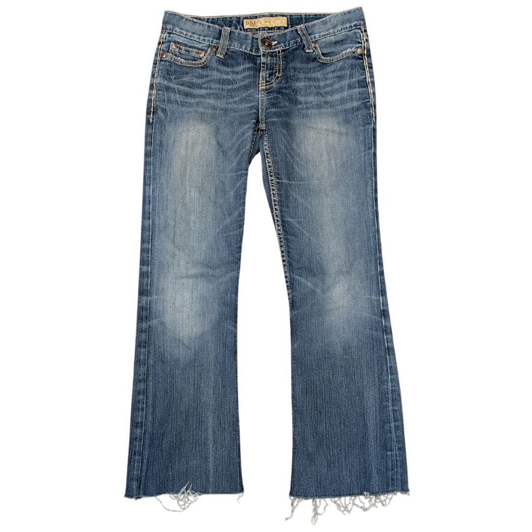 BKE BKE MYA Low Rise Bootcut Jeans w/ Raw Hems | Women's 27x31.5 Size 27" / US 4 / IT 40 - 1 Thumbnail