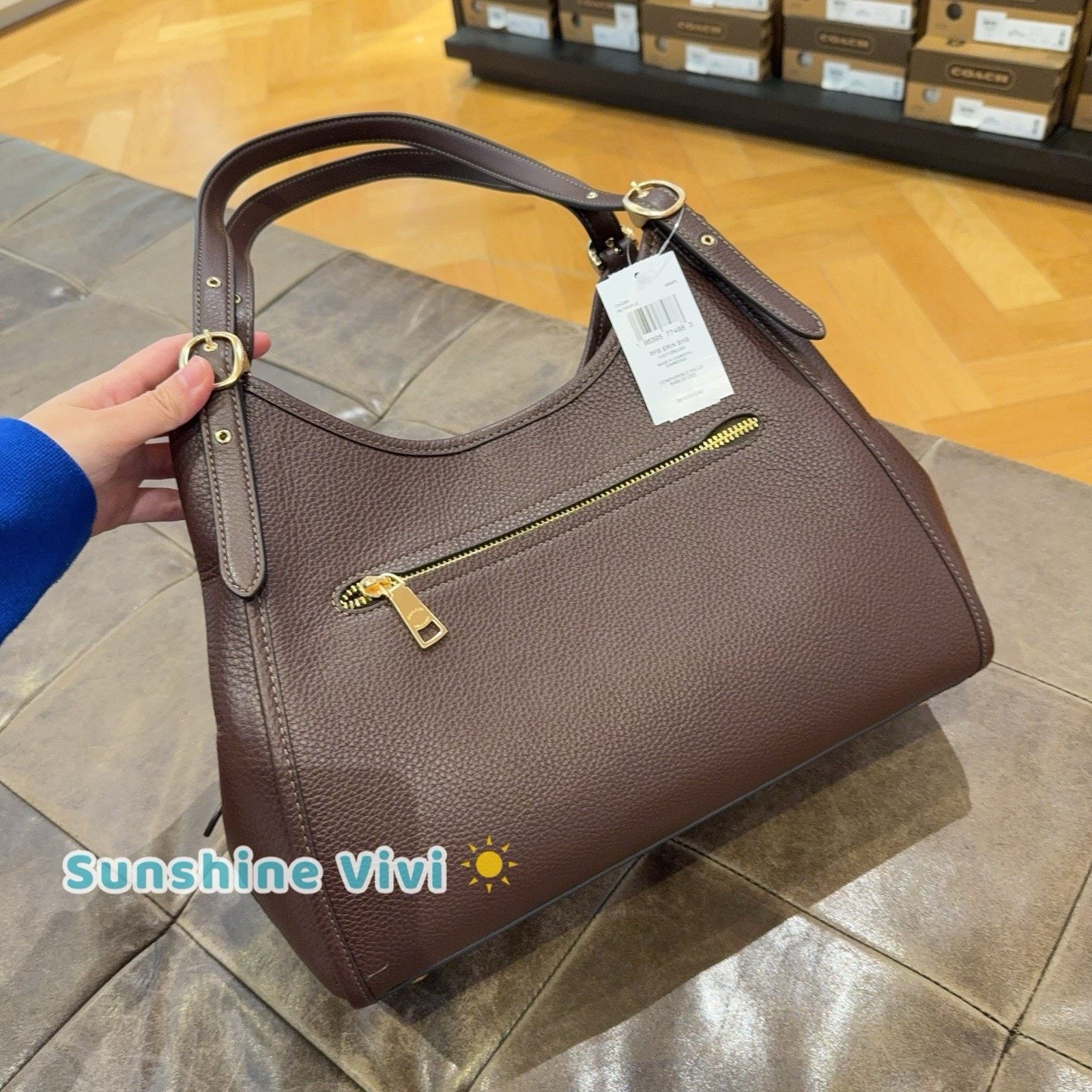Coach NWT Bundle Coach Erin Bag CAQ86 Maple & CAU48 Pearl Strap Size ONE SIZE - 6 Thumbnail
