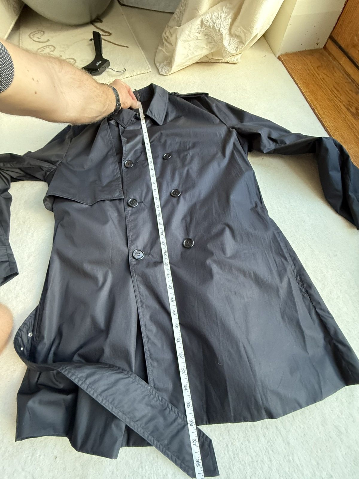 Dior SS10 RARE Dior Homme black mac coat jacket KVA 56 GRAIL Size US XL / EU 56 / 4 - 5 Thumbnail
