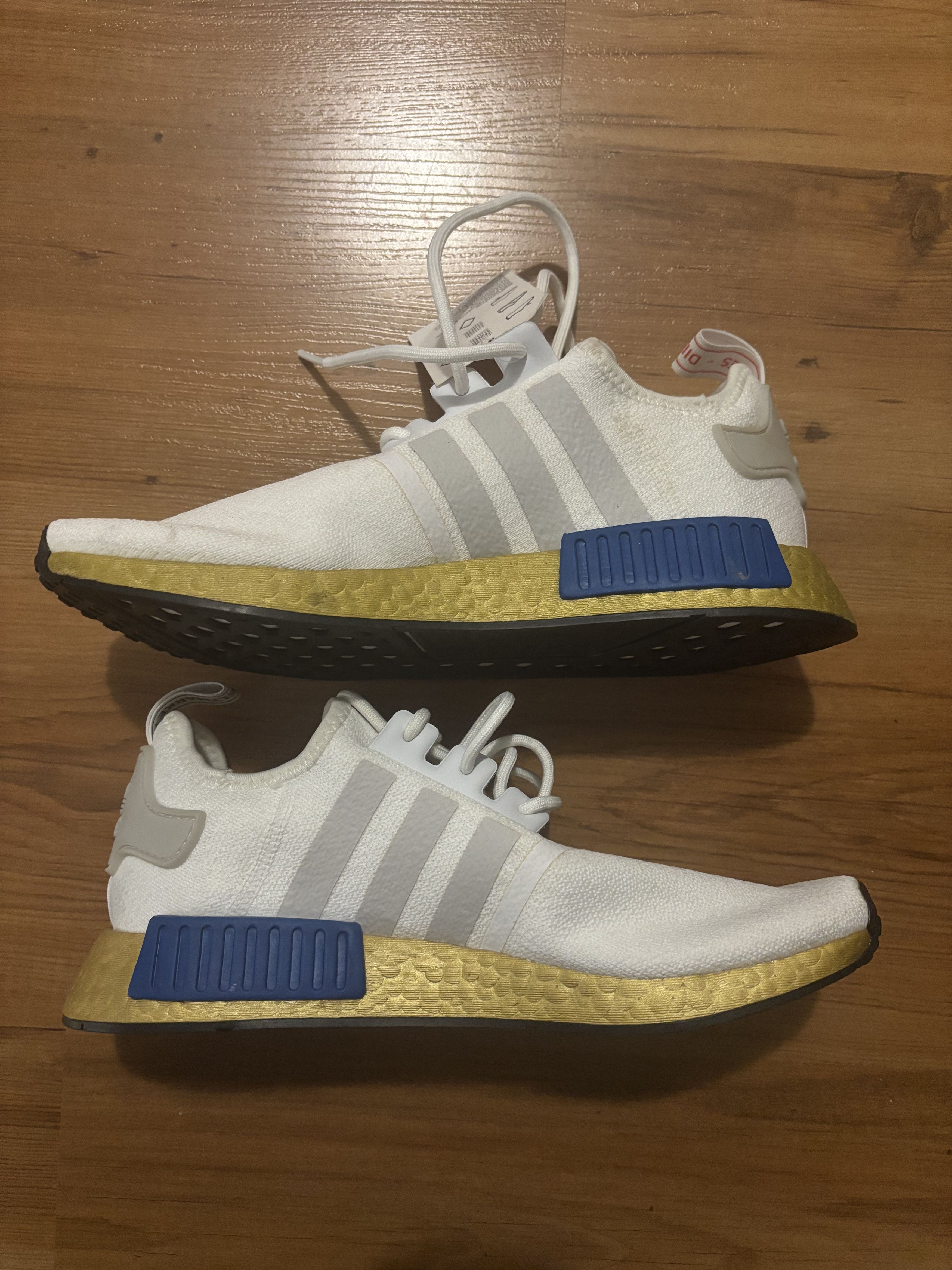 Adidas Adidas NMD R1 White/Red/Blue Size US 9 / EU 42 - 3 Thumbnail