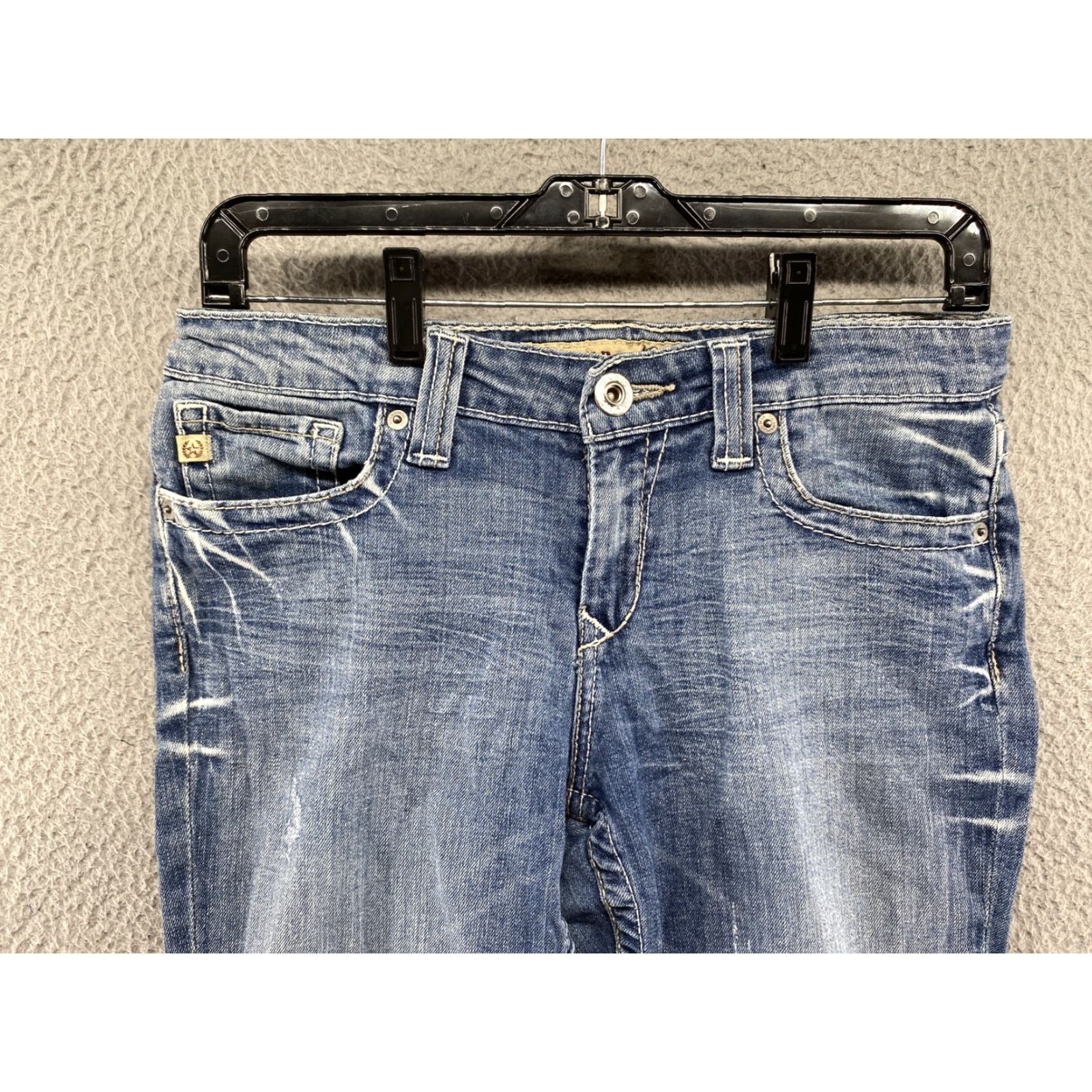 Vintage BIG STAR Women’s Maddie Bootcut Mid Rise Jeans SZ 28 Blue Denim Cotton Spandex Boots Cut Style: Bootcut, Stars, Embroidered, Logo, Pockets Womens Size 28" / US 6 / IT 42 - 3 Thumbnail
