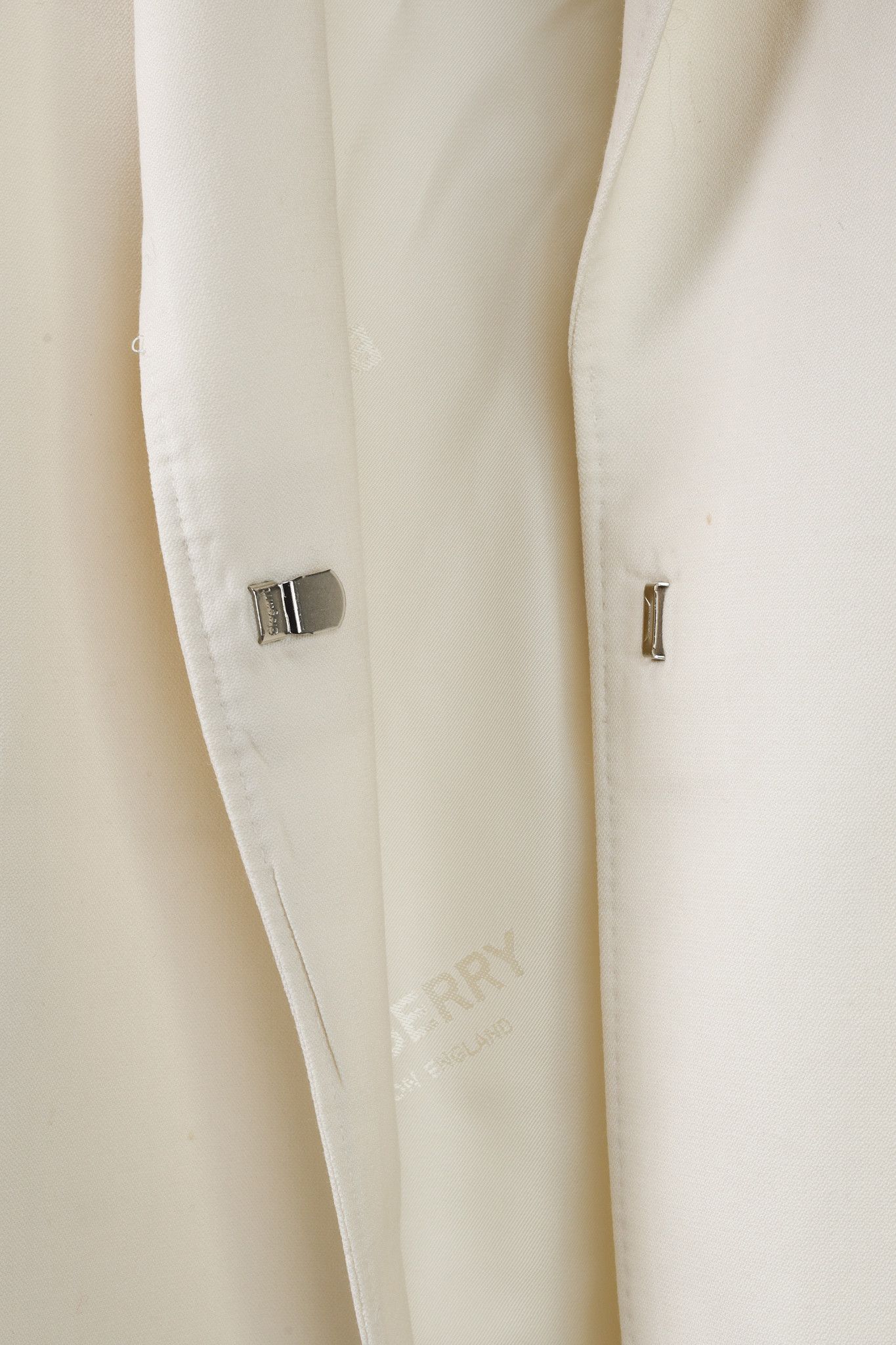 Burberry Burberry Cream Wool Oversized Belted Blazer Size M / US 6-8 / IT 42-44 - 8 Thumbnail