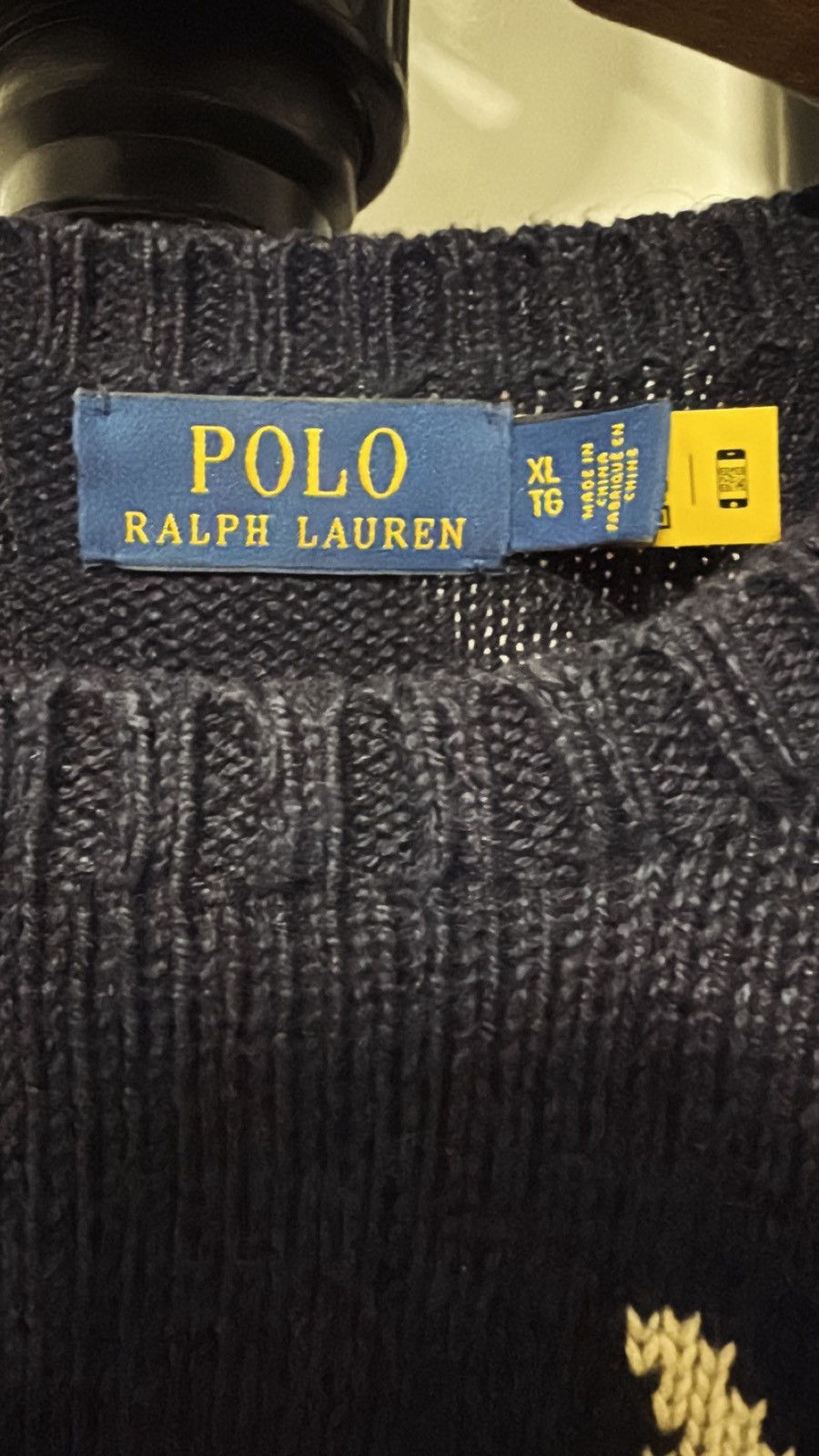 Polo Ralph Lauren Polo Ralph Lauren Jockey Bear Sweater Size US XL / EU 56 / 4 - 4 Thumbnail