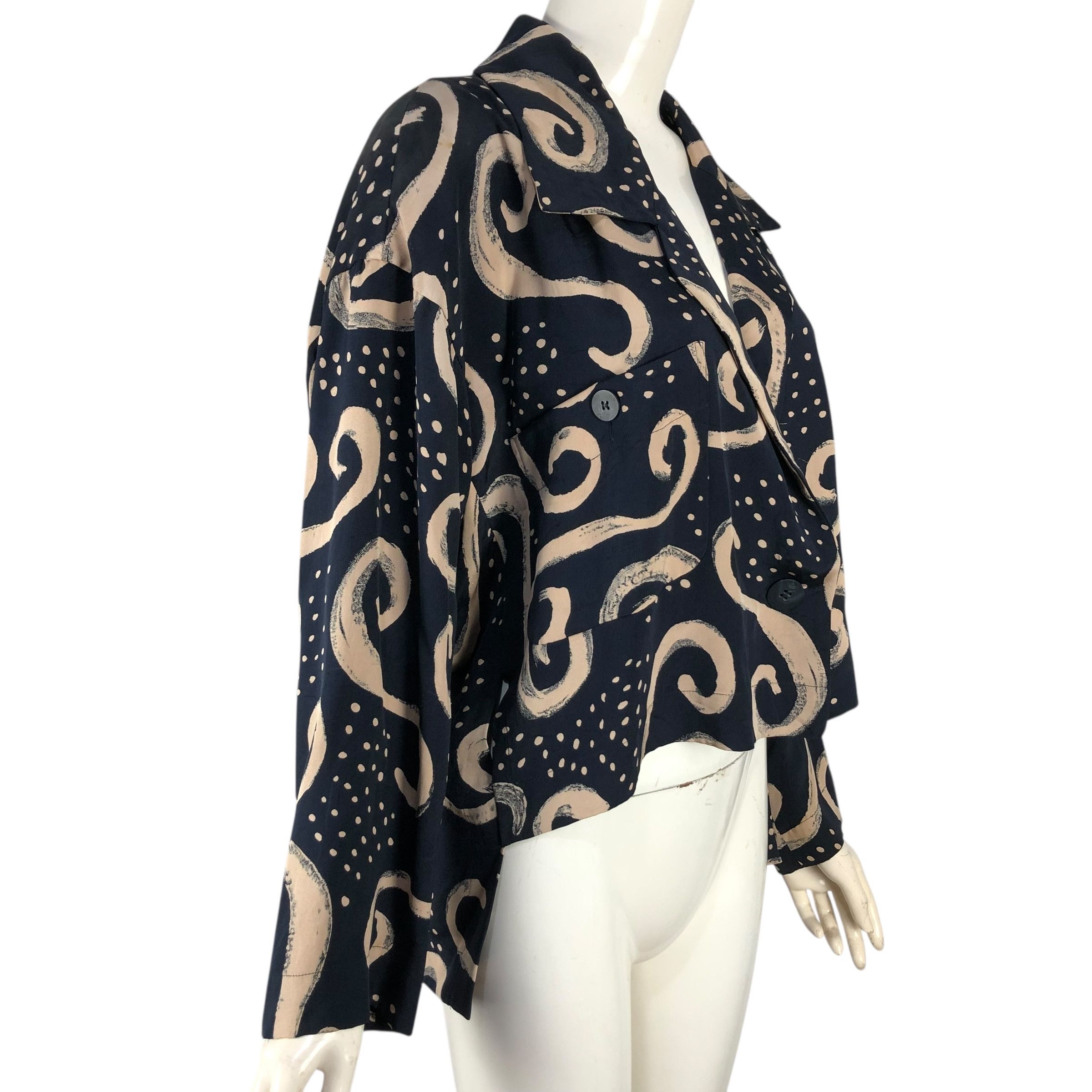 Issey Miyake Vintage Issey Miyake S/S 2002 Silk Blouse Size M / US 6-8 / IT 42-44 - 5 Thumbnail