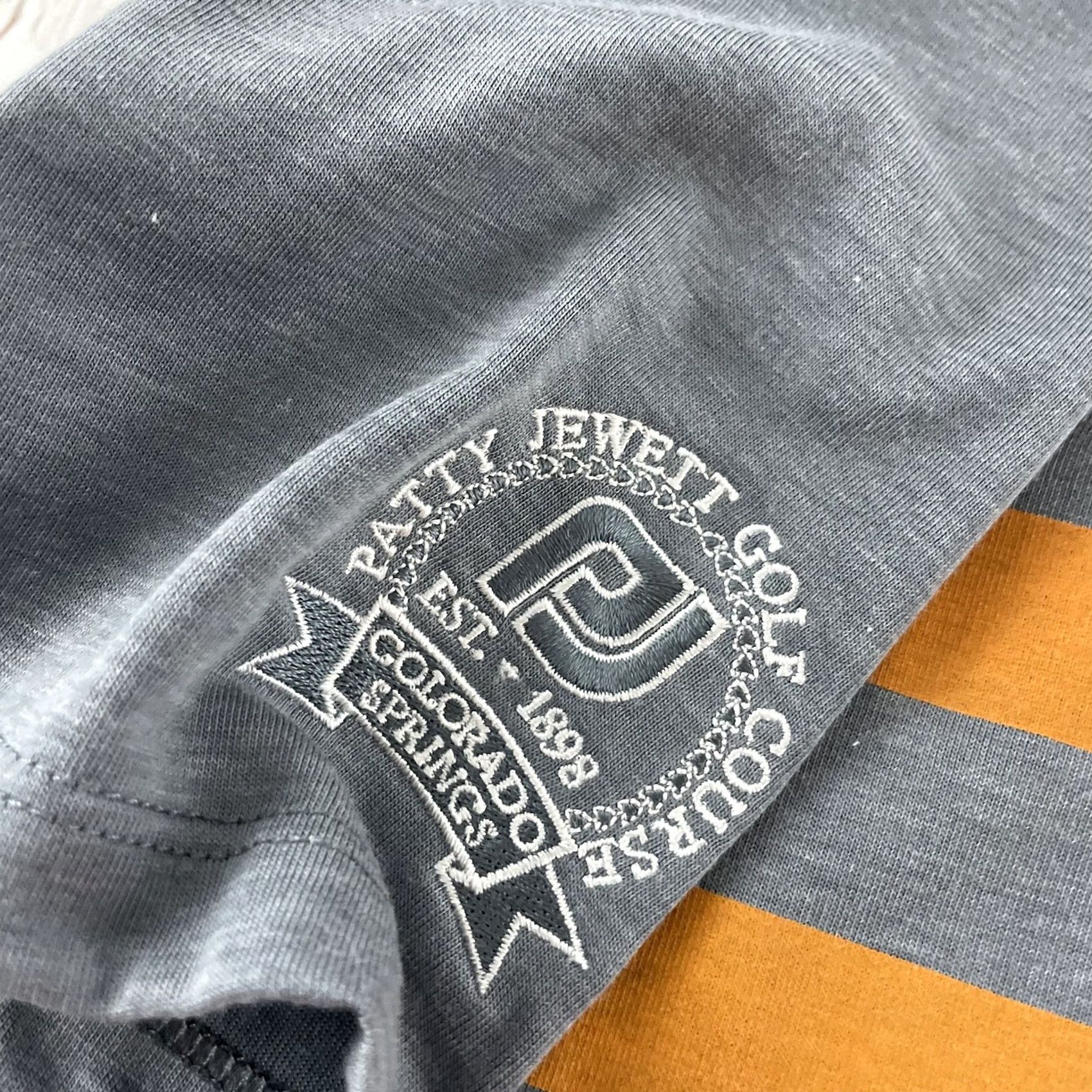 Nike Nike Golf Dri-Fit Short Sleeve Striped Polo Shirt Men's Large Gray Size US L / EU 52-54 / 3 - 4 Thumbnail