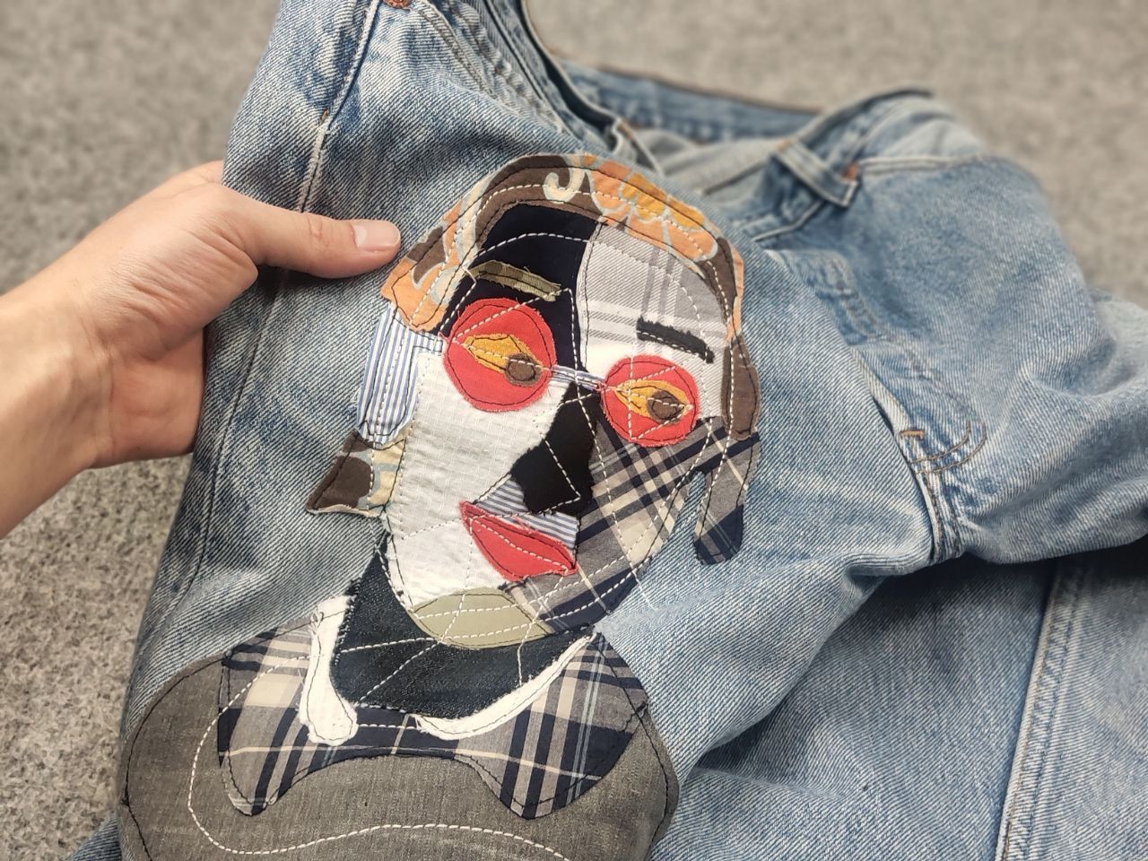 Levi's Vintage 90's Levi’s 501 Sashiko Logo Jeans Japan watanabe Size US 33 - 13 Thumbnail