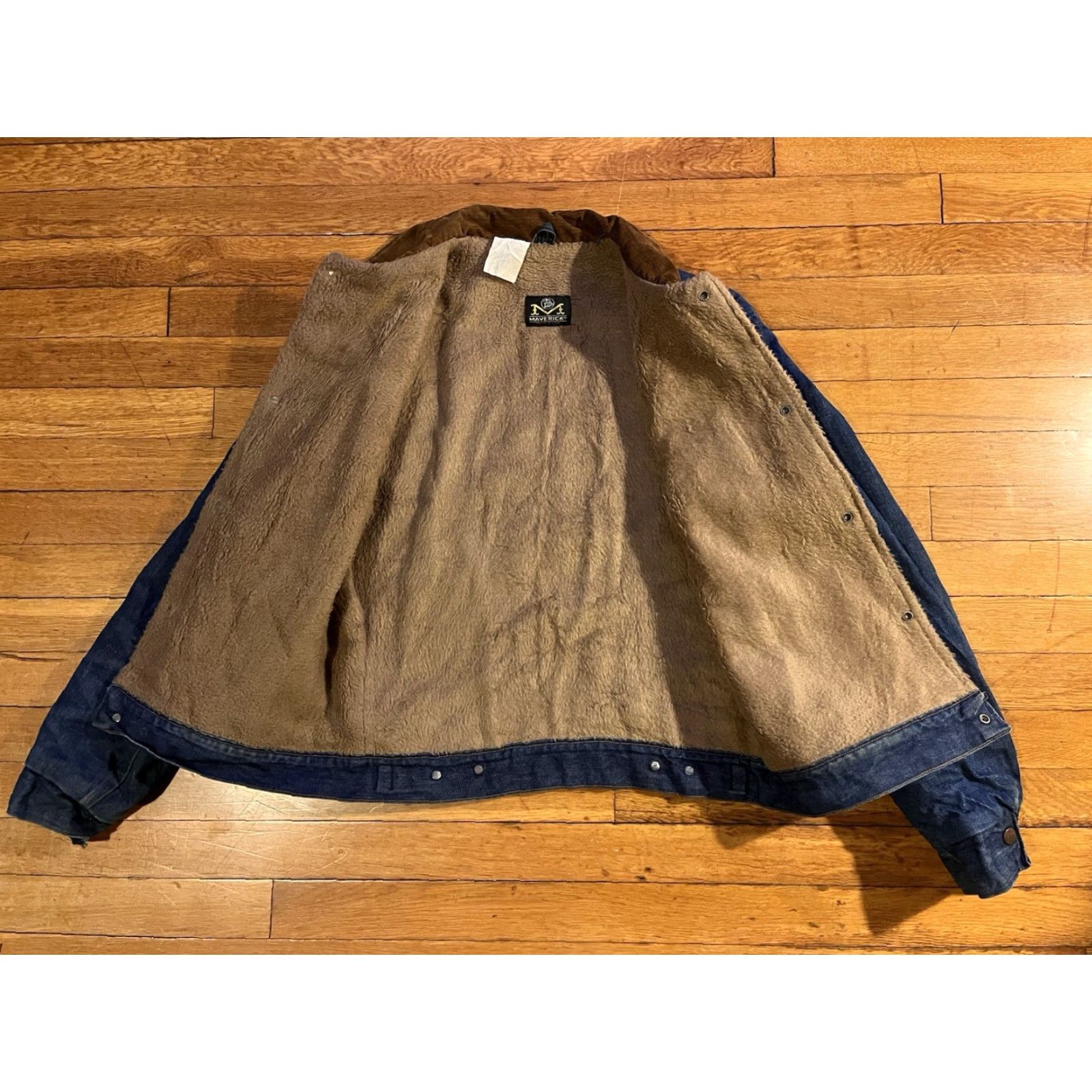 Vintage VINTAGE Blue Bell Maverick Denim Jacket Mens 36 Blue Sherpa Lined Bowling 70s Jacket Size US XXS / EU 40 - 6 Thumbnail