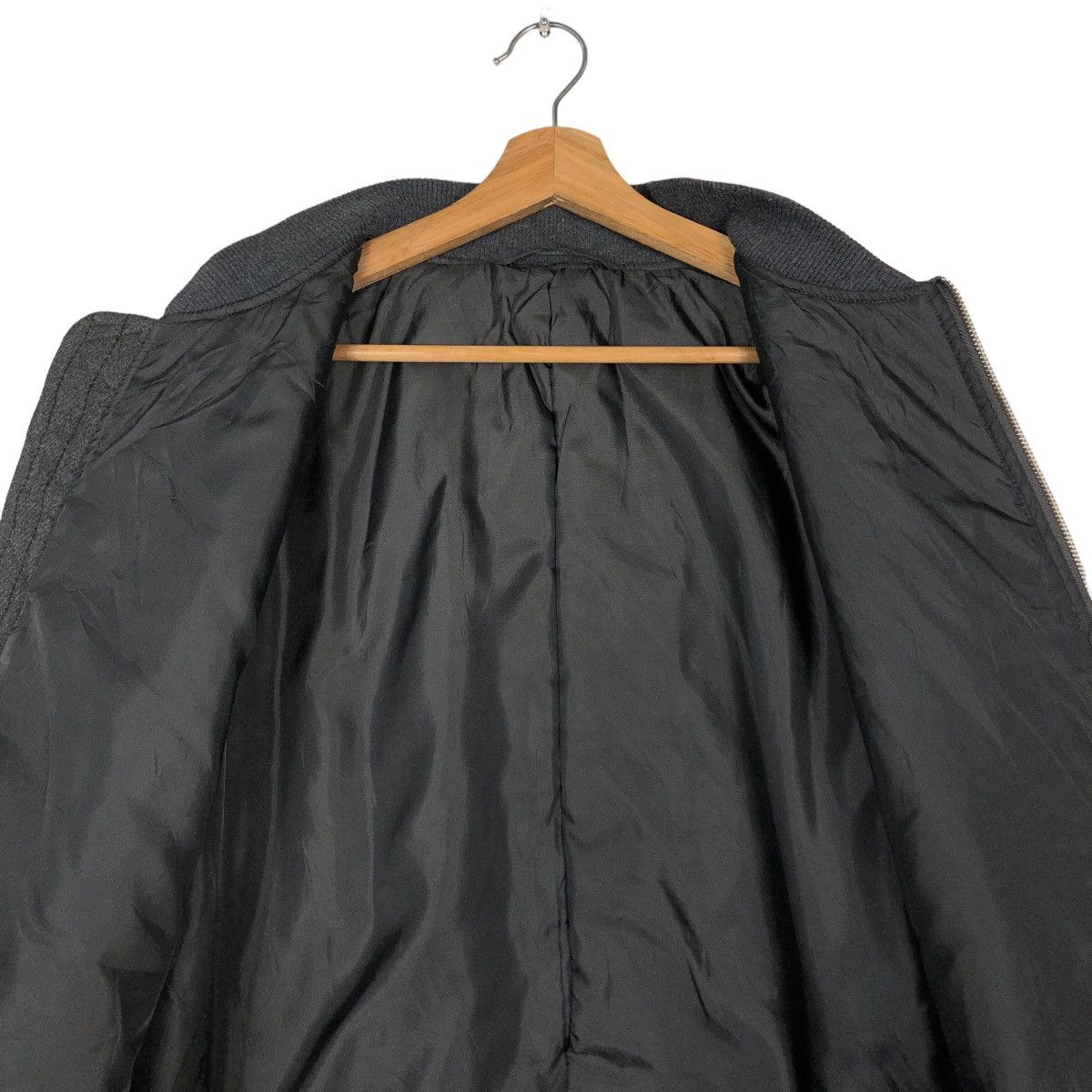 Japanese Brand 🔥Vintage Bomber Jacket Wool Striped GU Japan Issey Miyake Size US XL / EU 56 / 4 - 14 Thumbnail