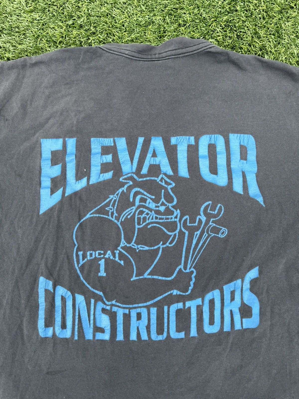 Vintage 90’s Vintage Distressed Work Wear T-Shirt Size US L / EU 52-54 / 3 - 7 Thumbnail
