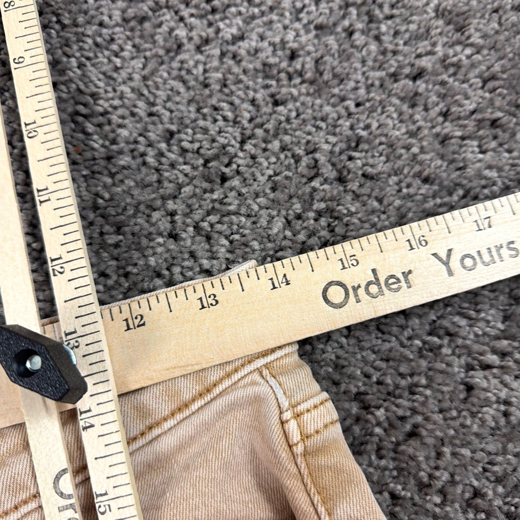 RE/DONE RE/DONE Jeans Womens 27 Beige Ankle High Rise Stretch Denim Stovepipe 70s 27x27 Size 27" / US 4 / IT 40 - 6 Thumbnail
