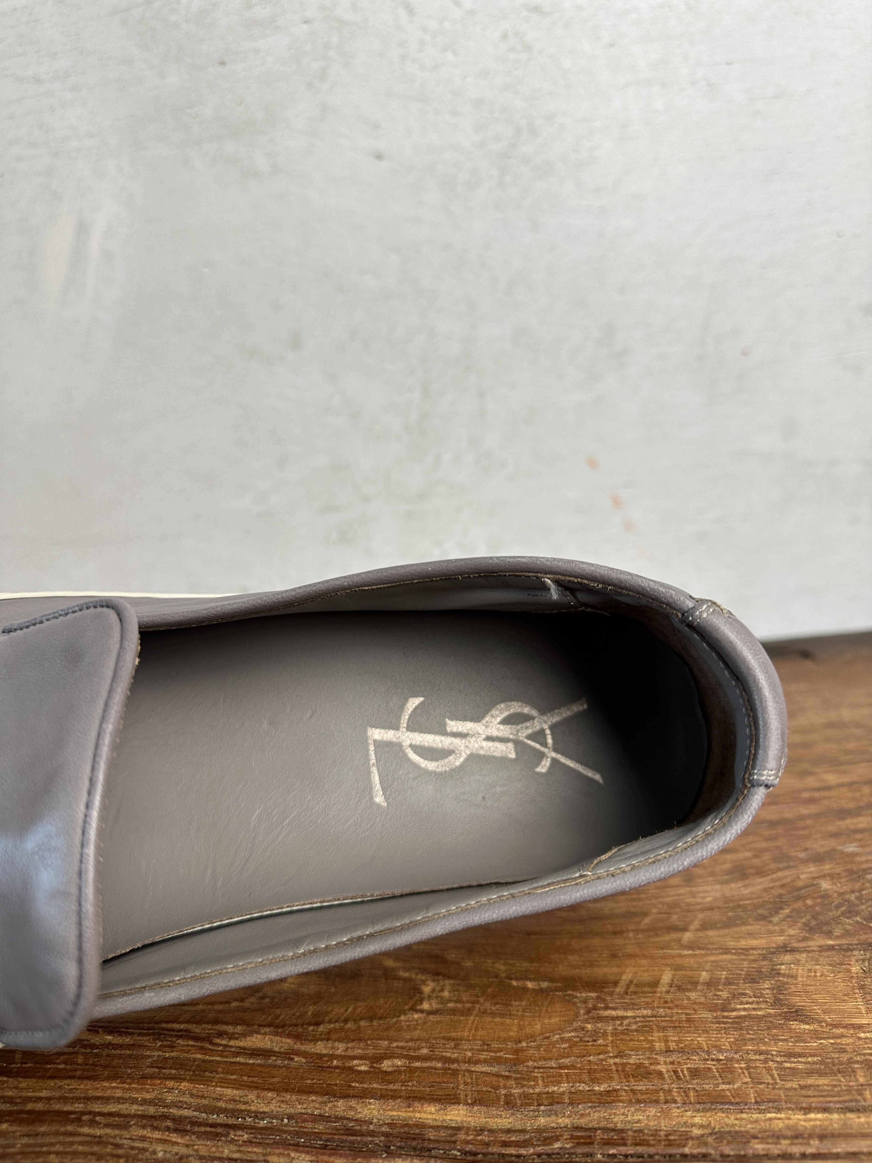 Saint Laurent Paris Yves Saint Laurent Leather Slip Ons Size US 10.5 / EU 43-44 - 8 Thumbnail