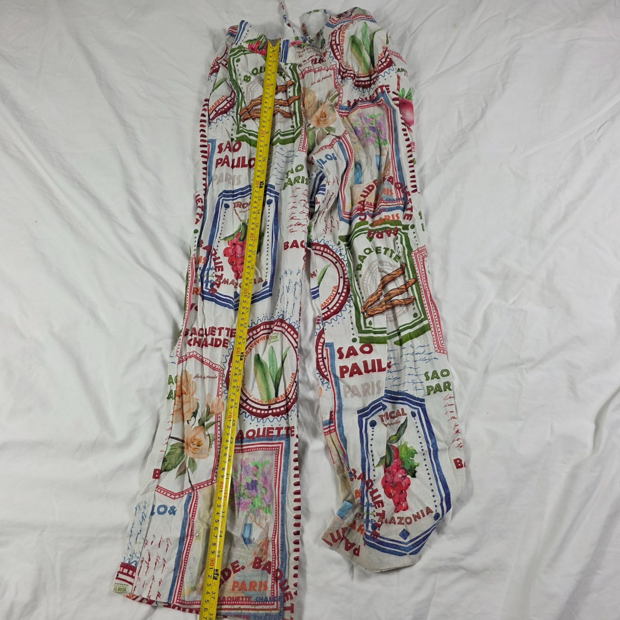 Rachel Zoe Rachel Zoe Womens Size Small White Patterned Pants Colorful Size 32" / US 10 / IT 46 - 9 Thumbnail