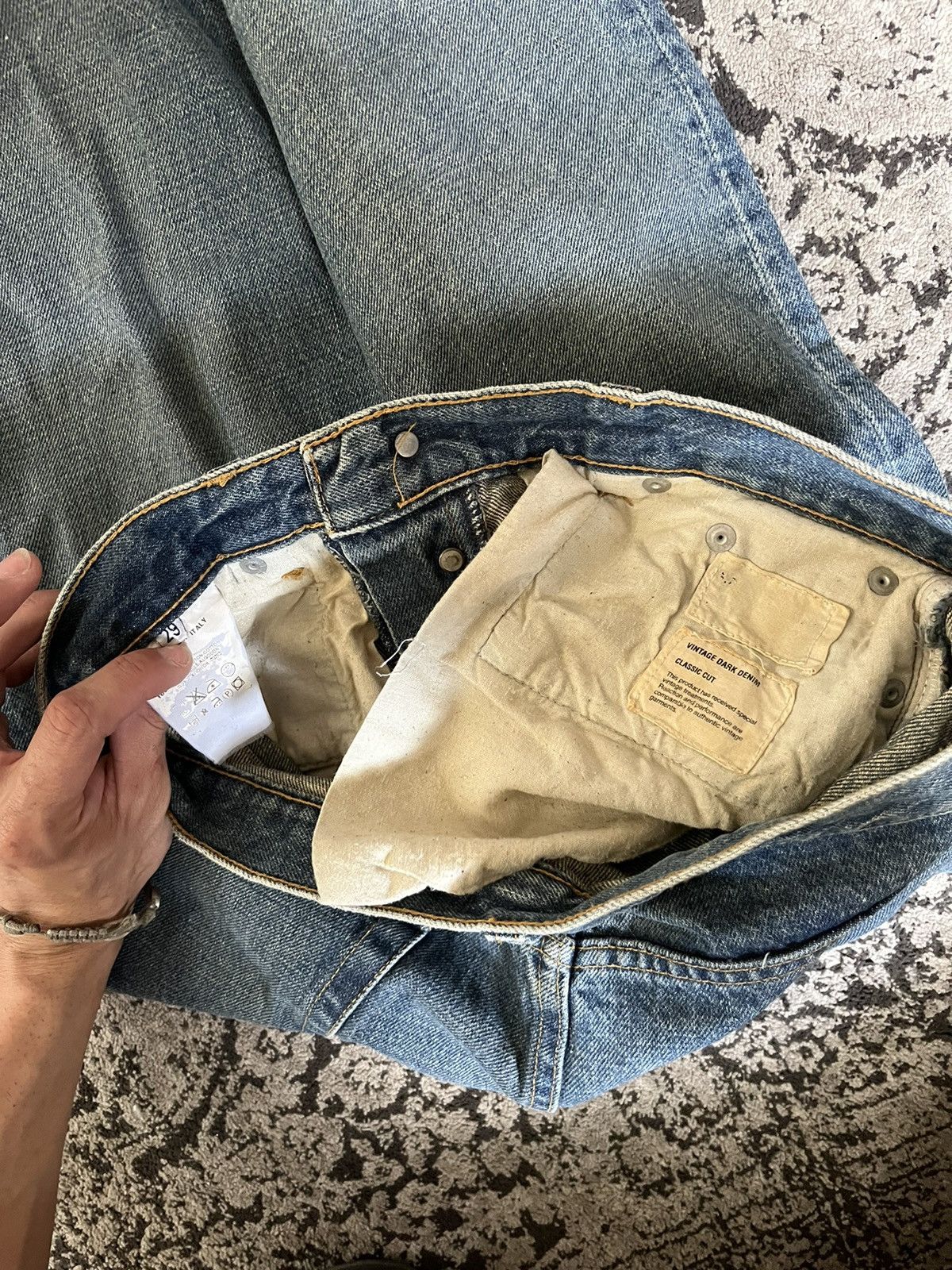 Helmut Lang helmut lang dark denim Size US 29 - 3 Thumbnail