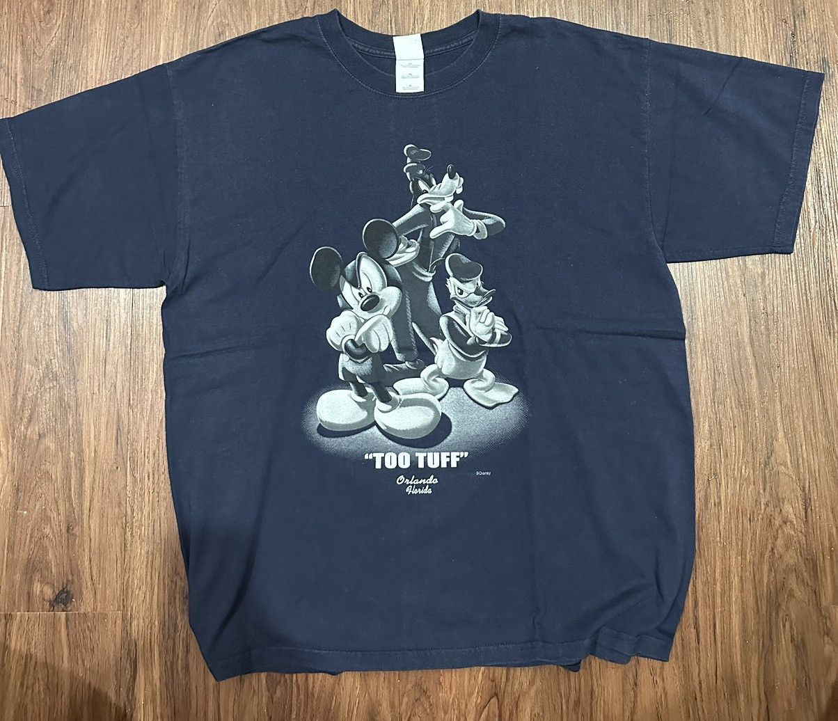 Gildan 2000s Disney "Too Tuff" Disney Characters Cartoon Size US XL / EU 56 / 4 - 5 Thumbnail