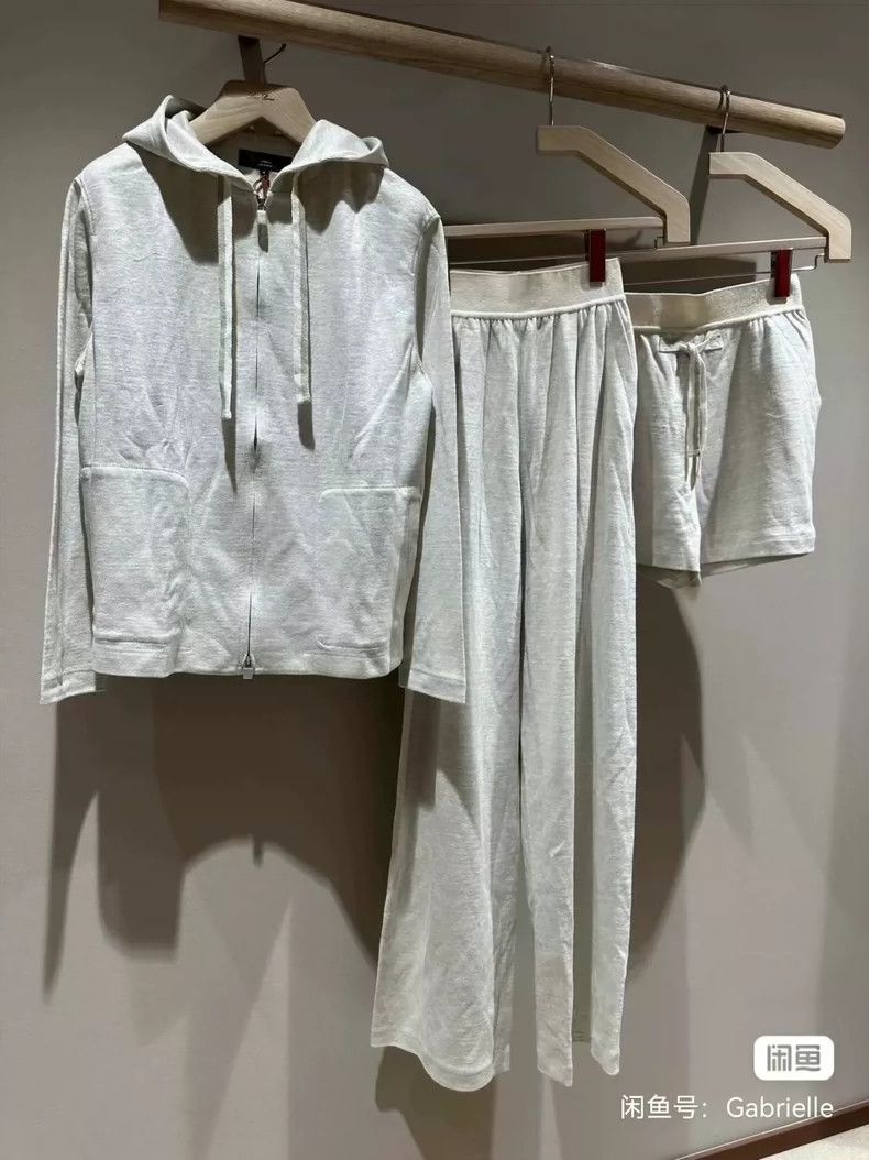 Loro Piana LORO PIANA Flax nylon wide leg pants Size 26" / US 2 / IT 38 - 2 Thumbnail