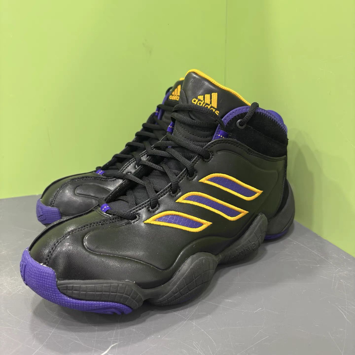 adidas Crazy 3 Kobe Lakers Black/Yellow Basketball Shoes K15