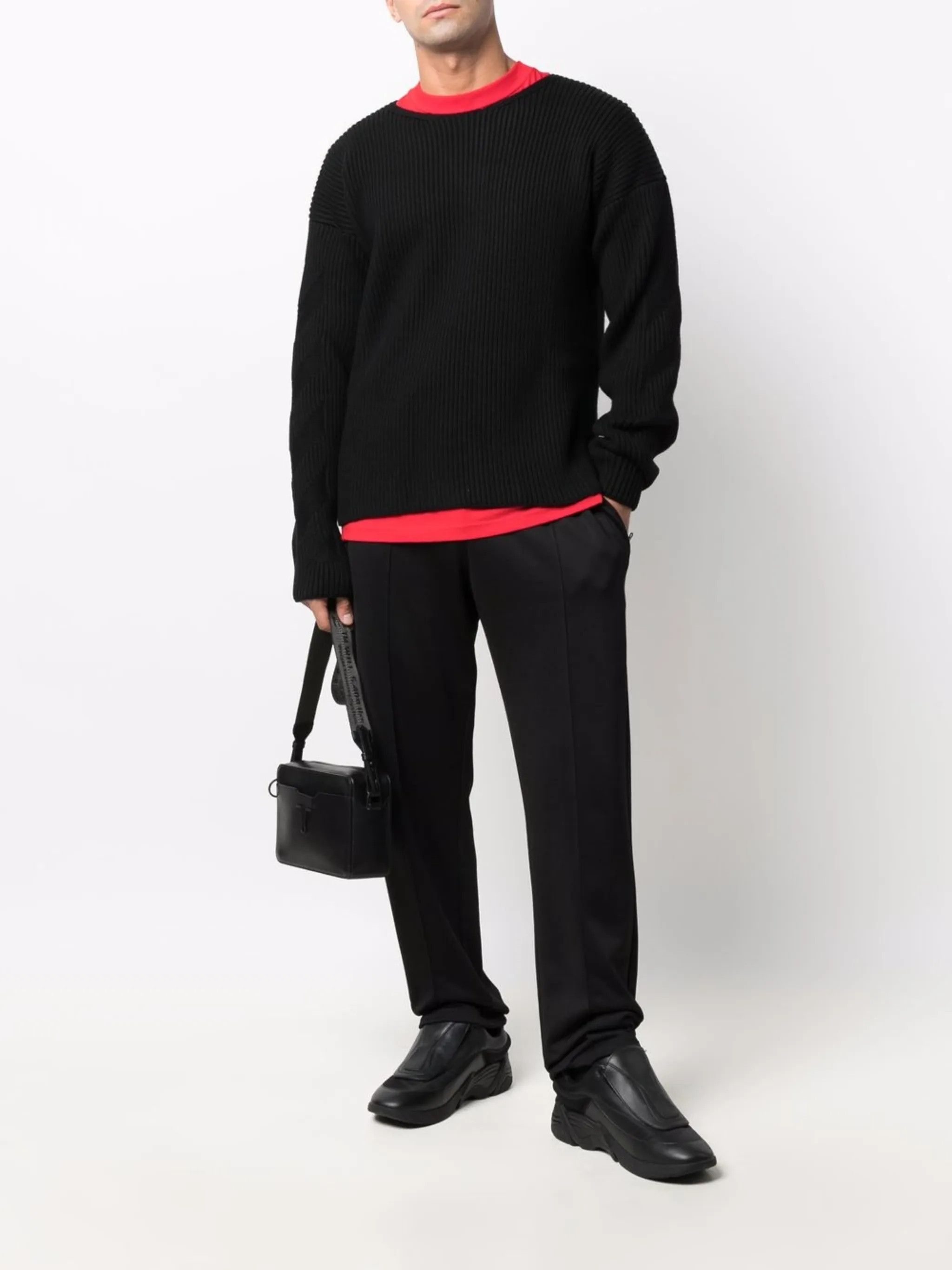 Off-White o1y0325 Crewneck Sweater in Black Size US S / EU 44-46 / 1 - 5 Thumbnail