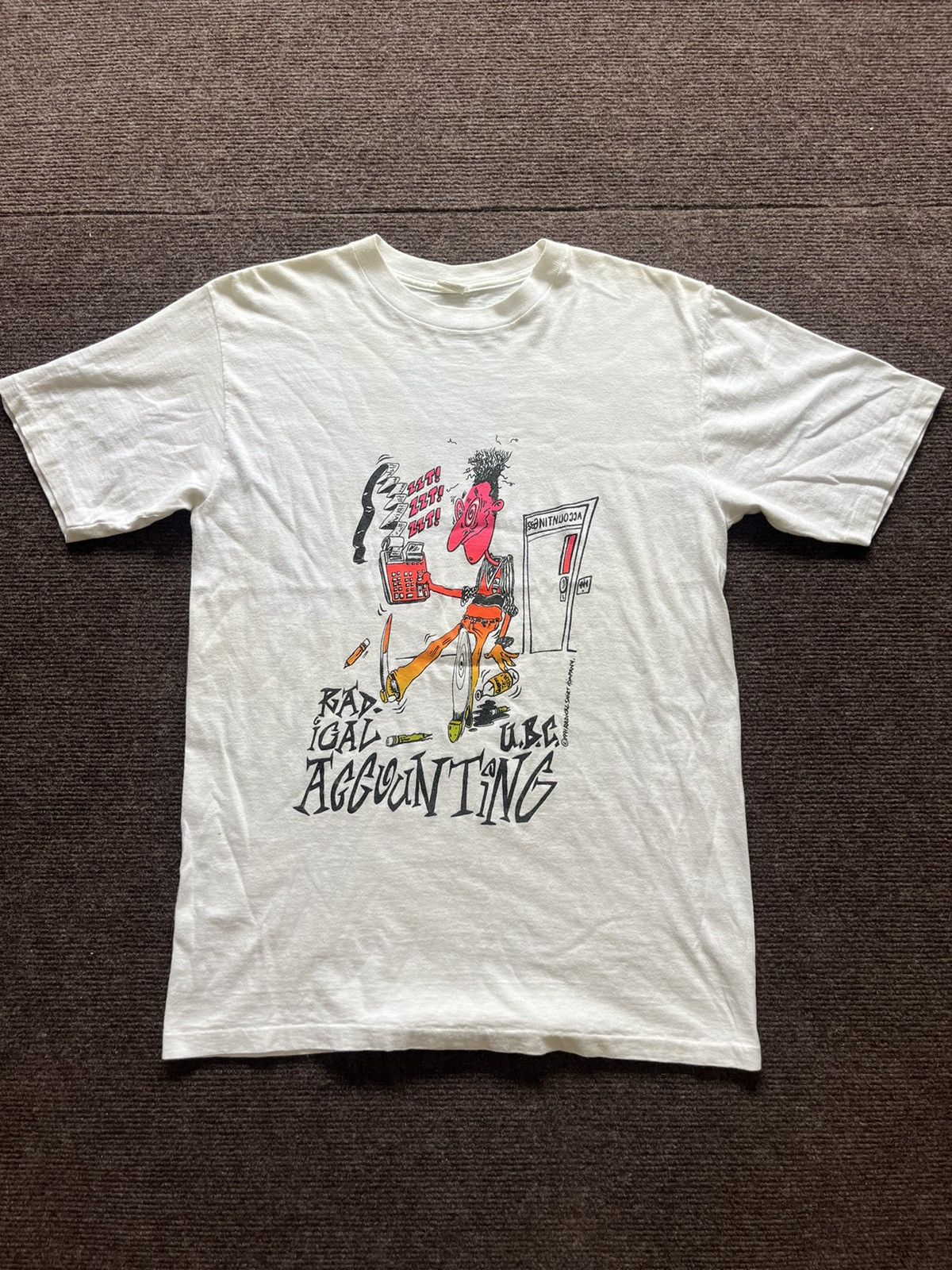 Arts & Science Vintage Just Count iT ! Radical Accounting 1991’s Art Tshirt Size US M / EU 48-50 / 2 - 4 Thumbnail