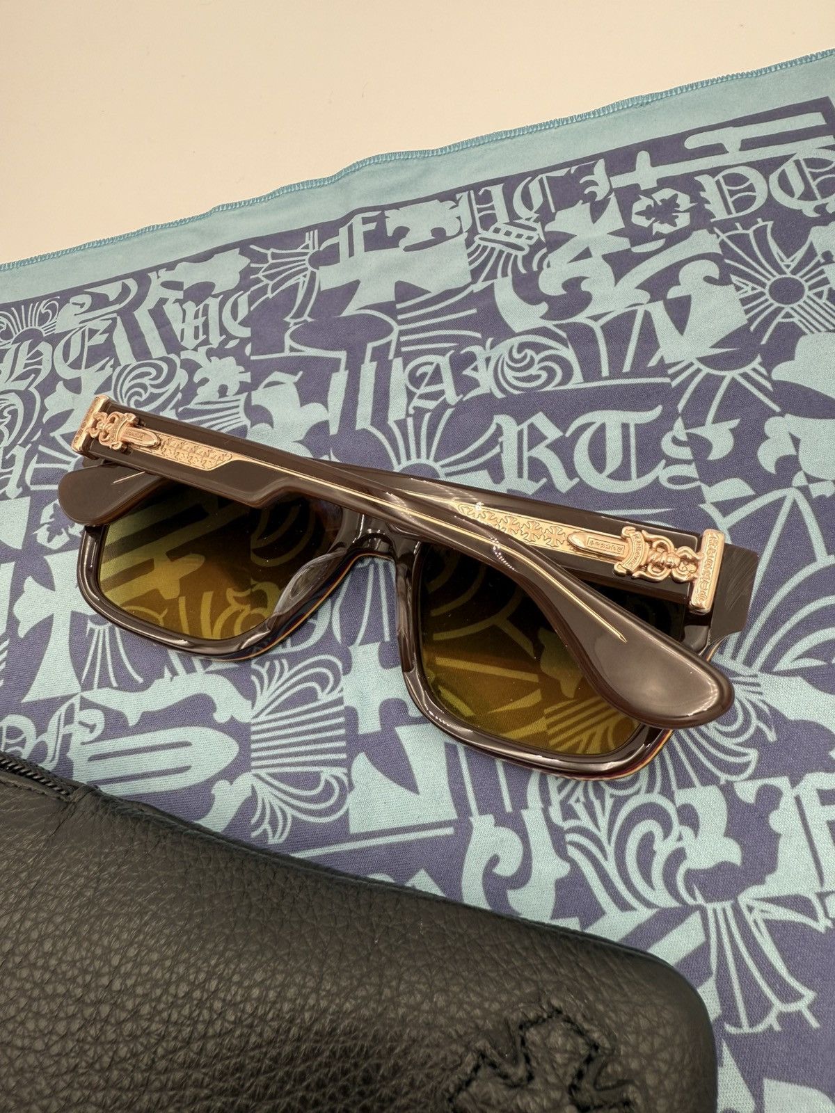 Chrome Hearts Chrome Hearts Box-Officer Glasses 18k Gold Size ONE SIZE - 2 Thumbnail