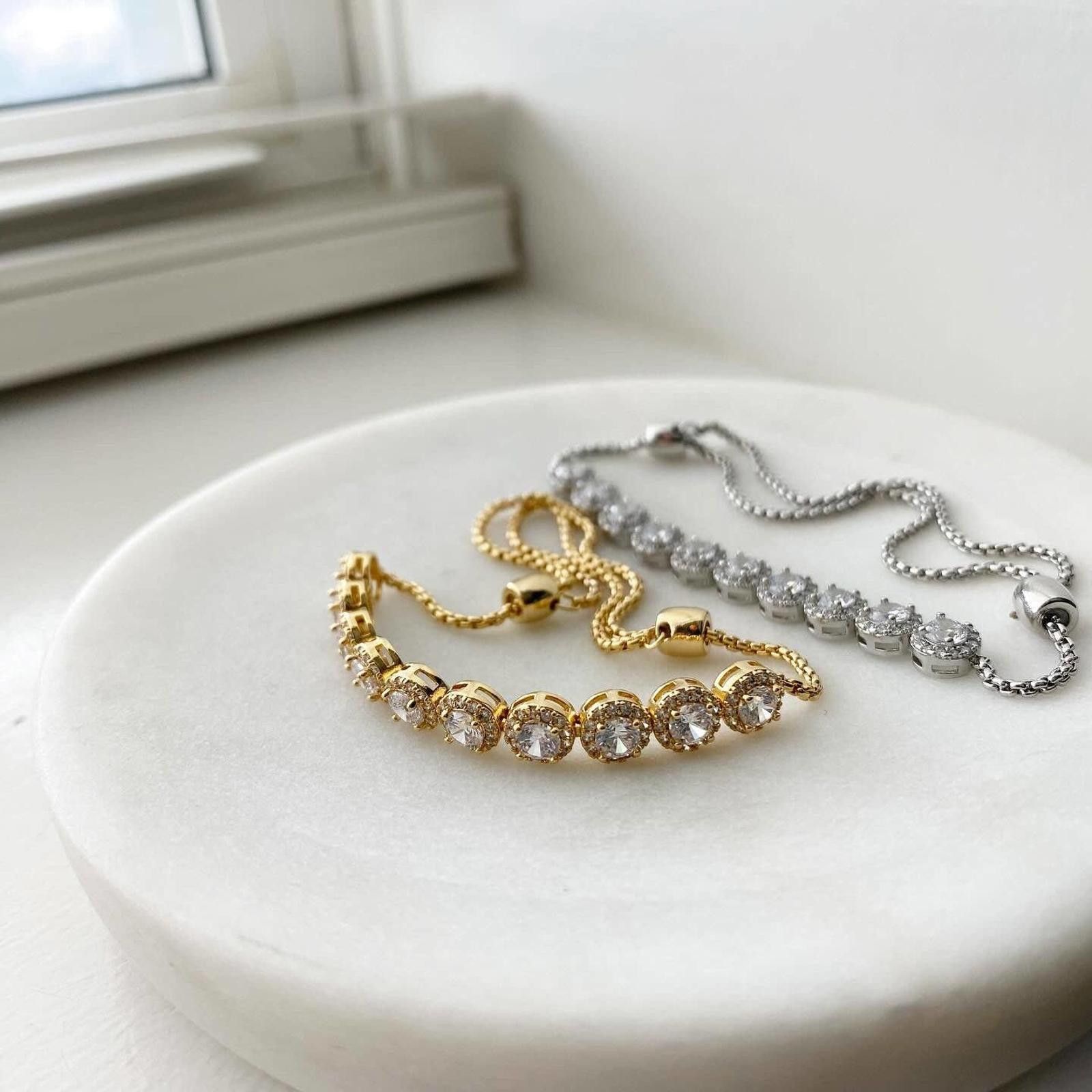 Other Round Solitaire Tennis Bracelet Size ONE SIZE - 2 Thumbnail